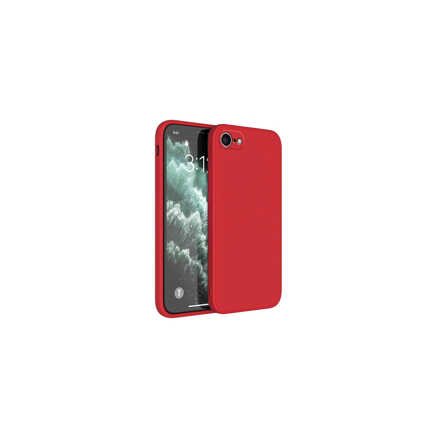 PANDACO Soft Shell Matte Red Case for iPhone 6 Plus or iPhone 6S Plus