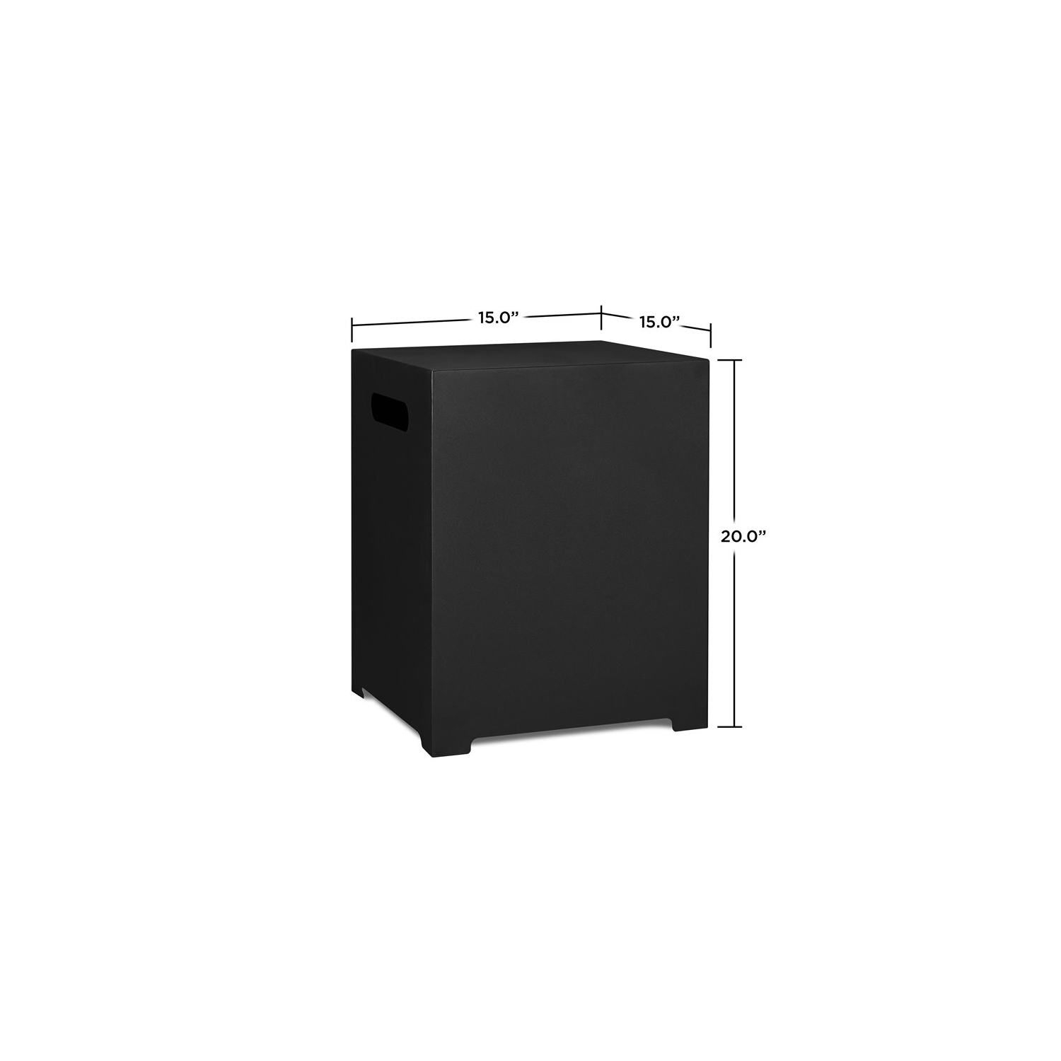 Real Flame Steel Propane Tank Cover in Black