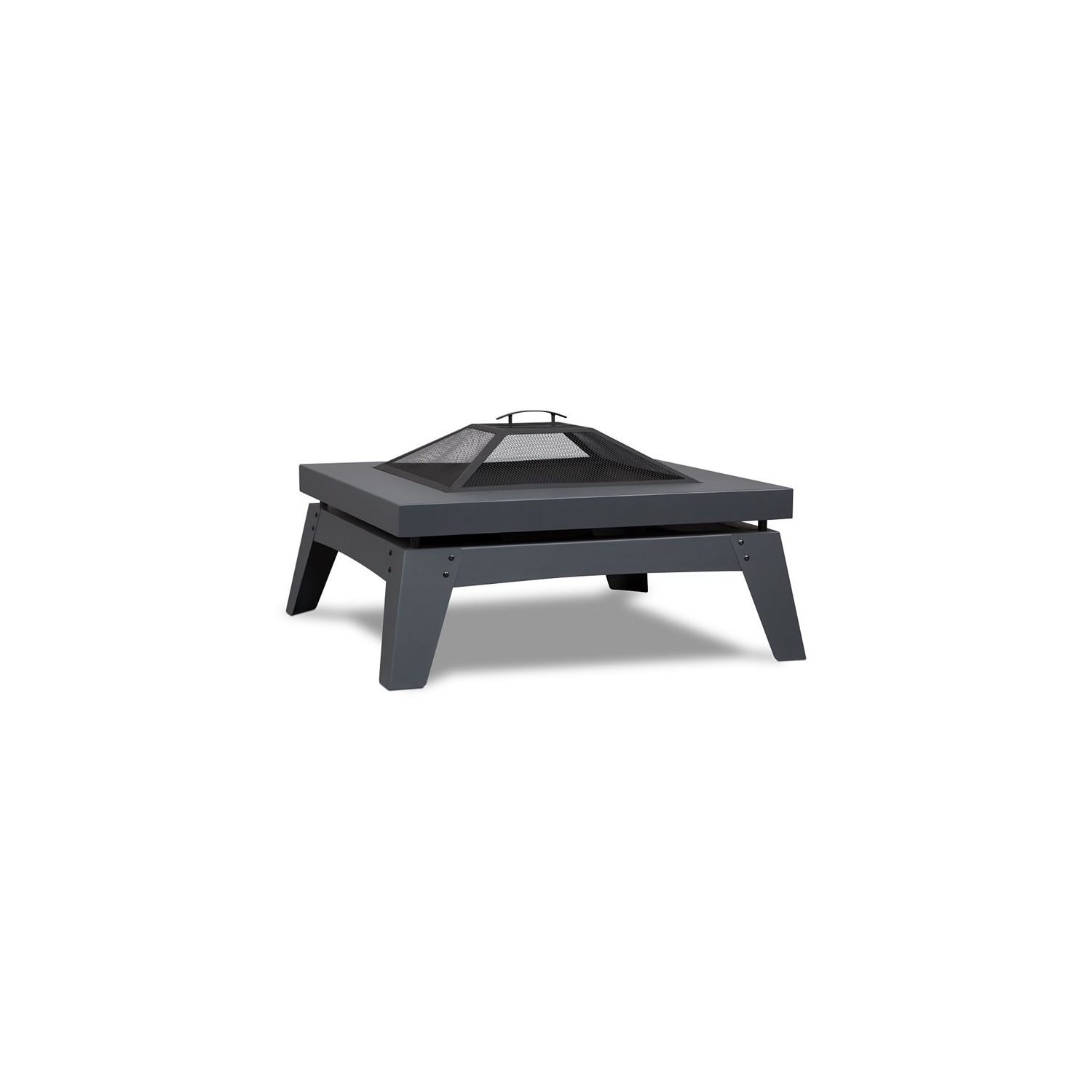 Real Flame Breton Wood Burning Fire Pit in Gray