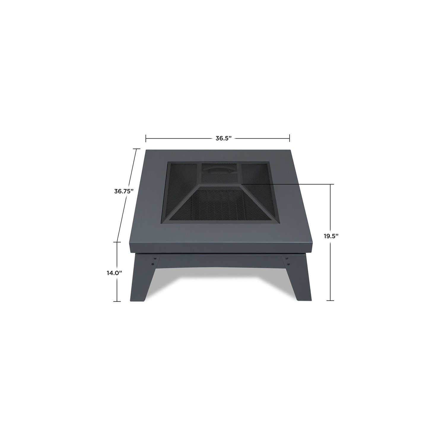 Real Flame Breton Wood Burning Fire Pit in Gray