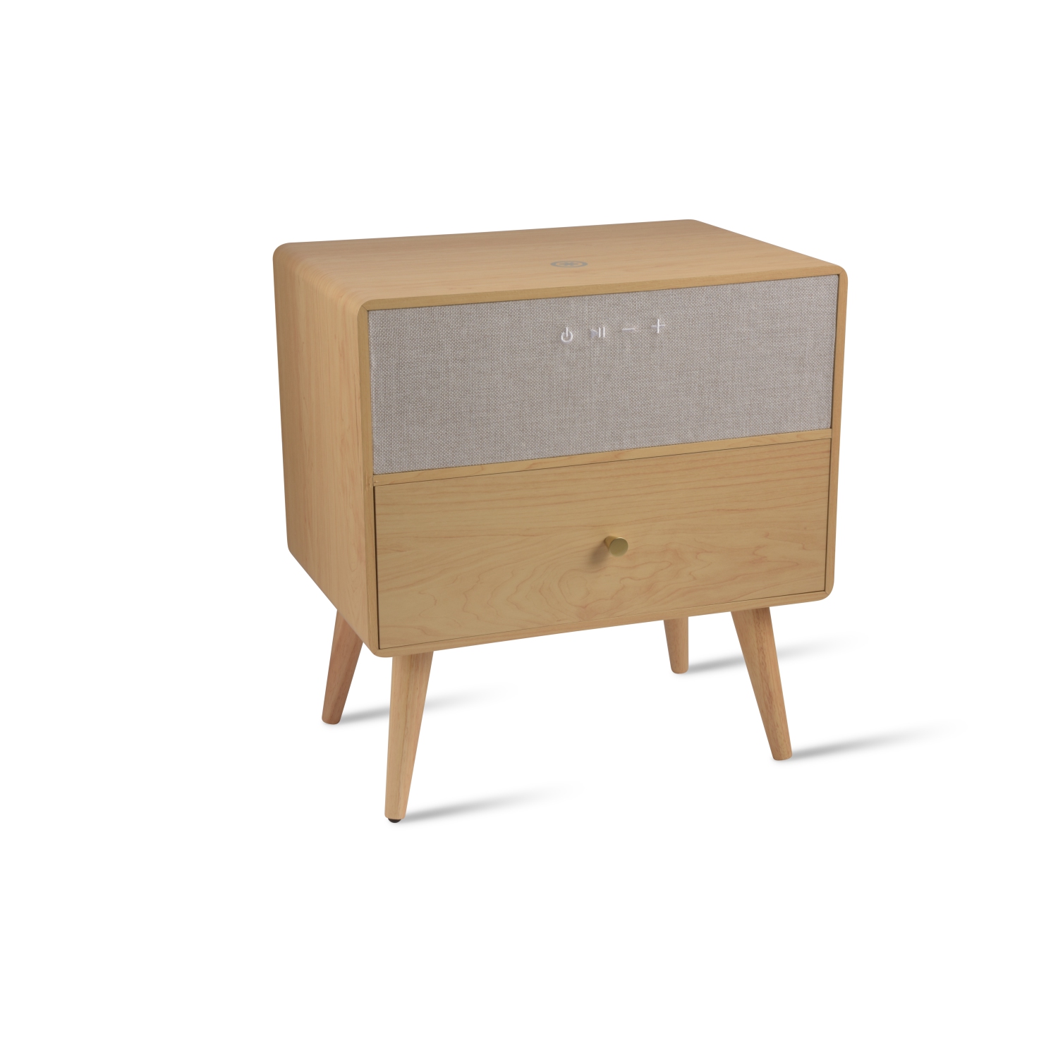 VOICI RALPH LE BUREAU POUR LA MAISON INTELLIGENT Chargeur sans fil Qi de KOBLE avec haut-parleurs Bluetooth de couleur naturelle