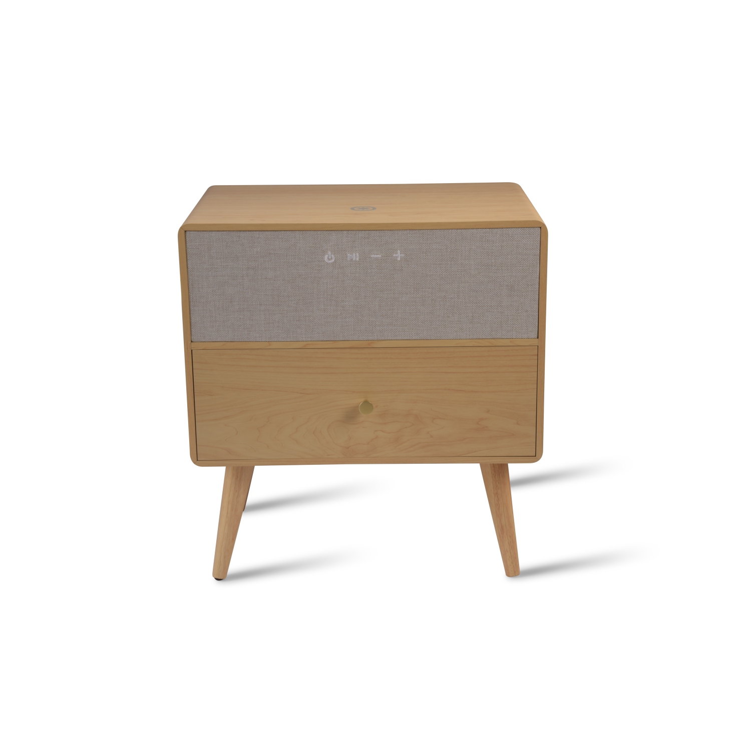 VOICI RALPH LE BUREAU POUR LA MAISON INTELLIGENT Chargeur sans fil Qi de KOBLE avec haut-parleurs Bluetooth de couleur naturelle