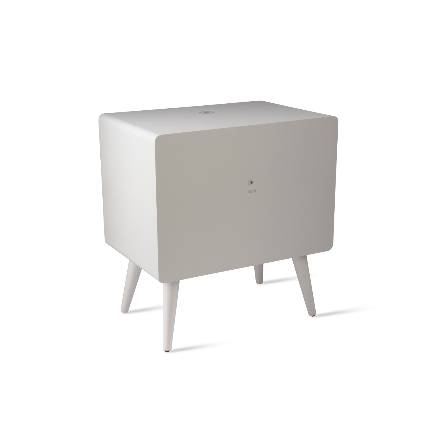VOICI RALPH LE BUREAU POUR LA MAISON INTELLIGENTE Chargeur sans fil Qi de KOBLE avec haut-parleurs Bluetooth en blanc