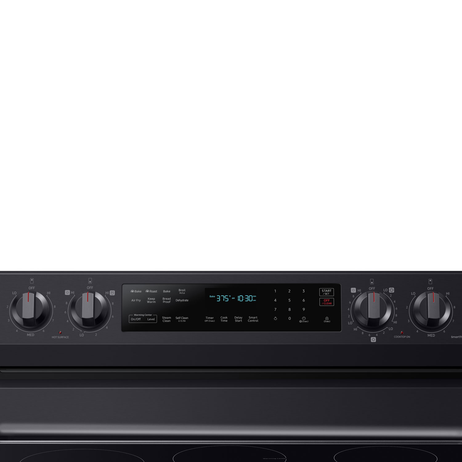 Samsung 30" 6.3 Cu. Ft. True Convection Electric Air Fry Range - Black Stainless