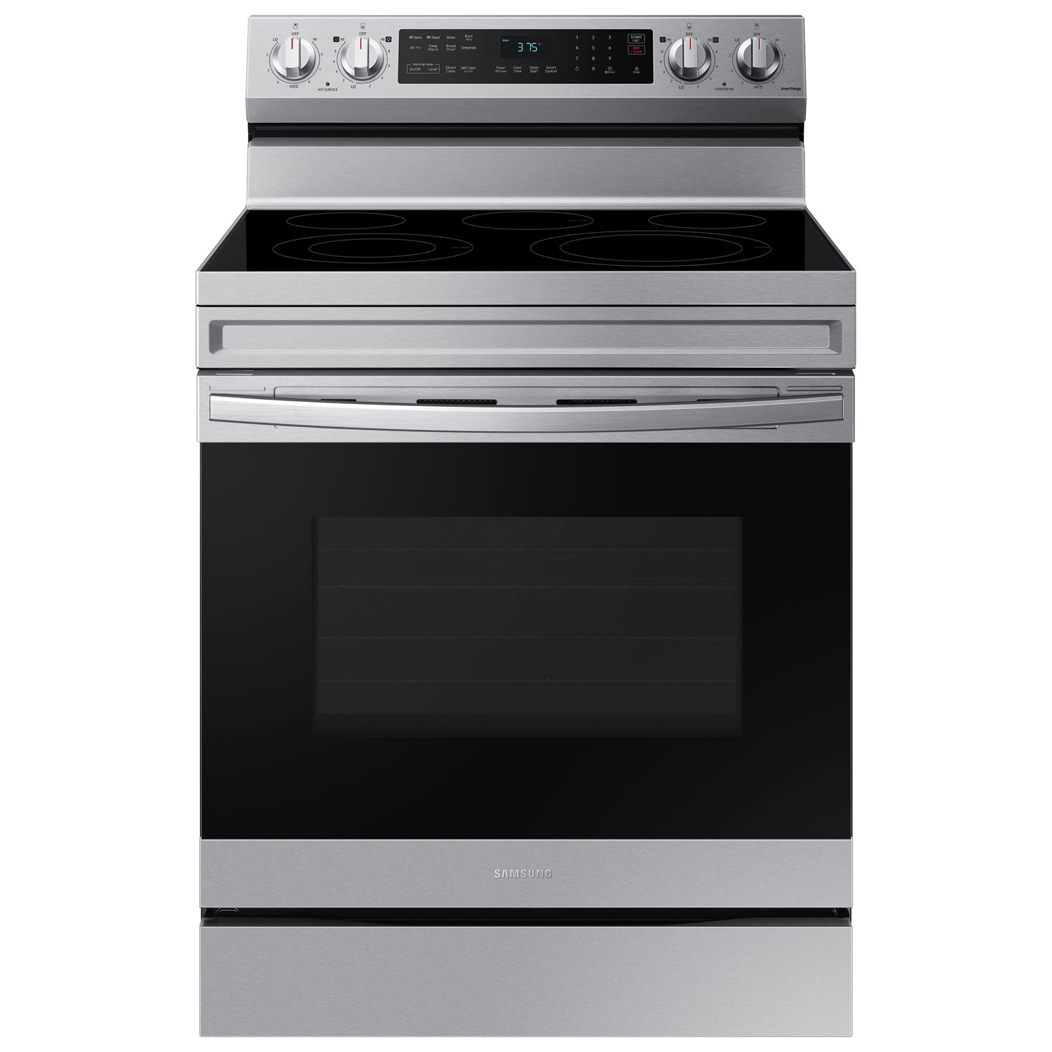 Samsung 30" 6.3 Cu. Ft. Fan Convection Electric Air Fry Range (NE63A6511SS) - Stainless