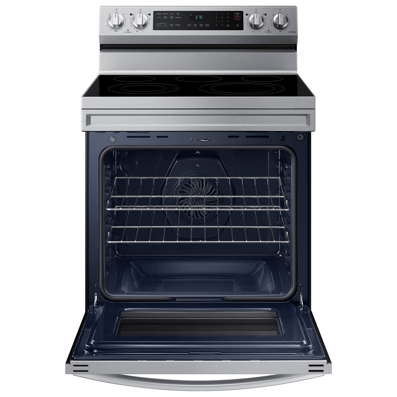Samsung 30" 6.3 Cu. Ft. Fan Convection Electric Air Fry Range - Stainless