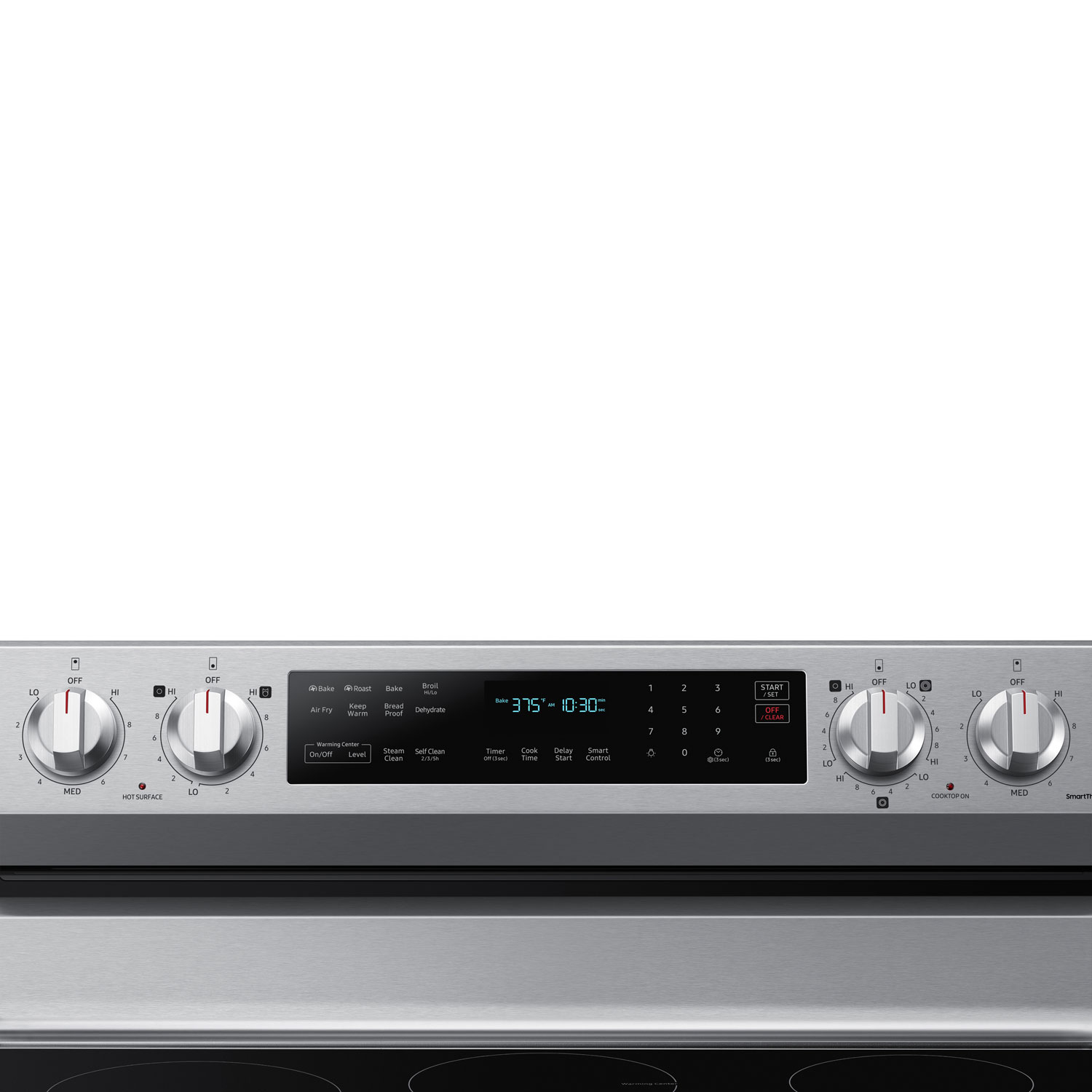 Samsung 30" 6.3 Cu. Ft. True Convection Electric Air Fry Range - Stainless