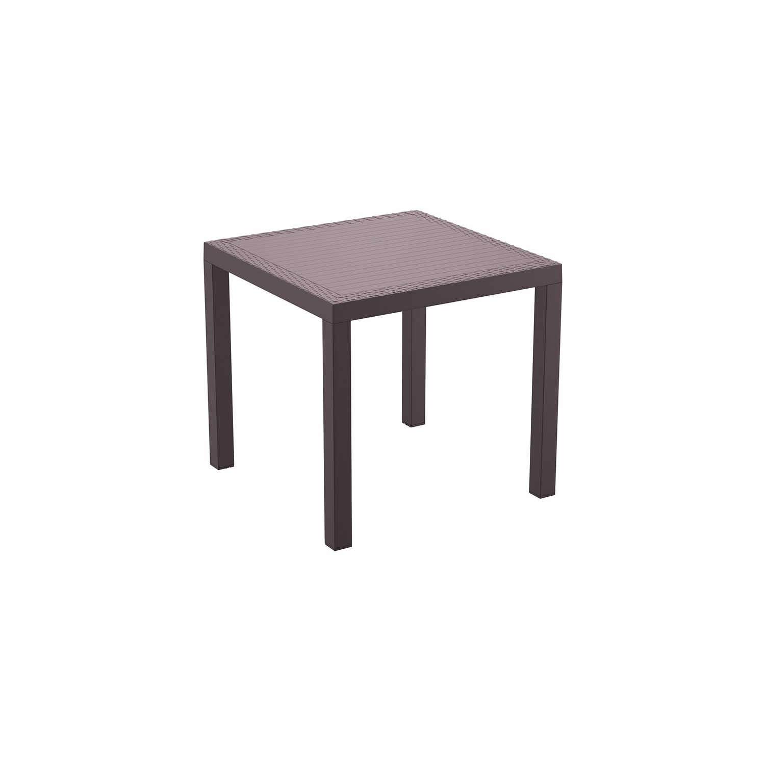 Compamia Orlando 5 Piece Square Wickerlook Patio Dining Set in Brown