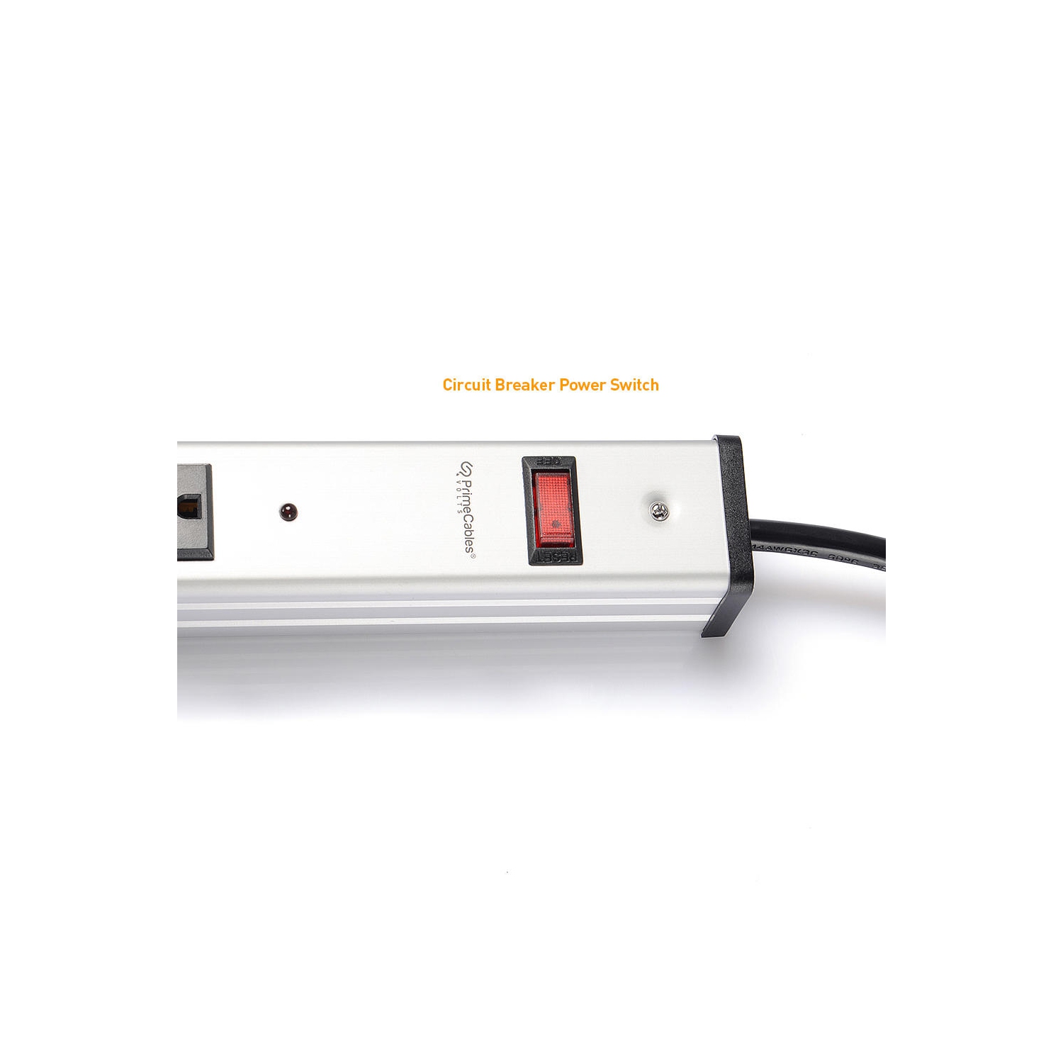 12-Outlet 5-Foot Cord Surge Protector Power Strip Heavy-Duty Aluminum Alloy Metal Power Strip with Ultra Long Power Cord