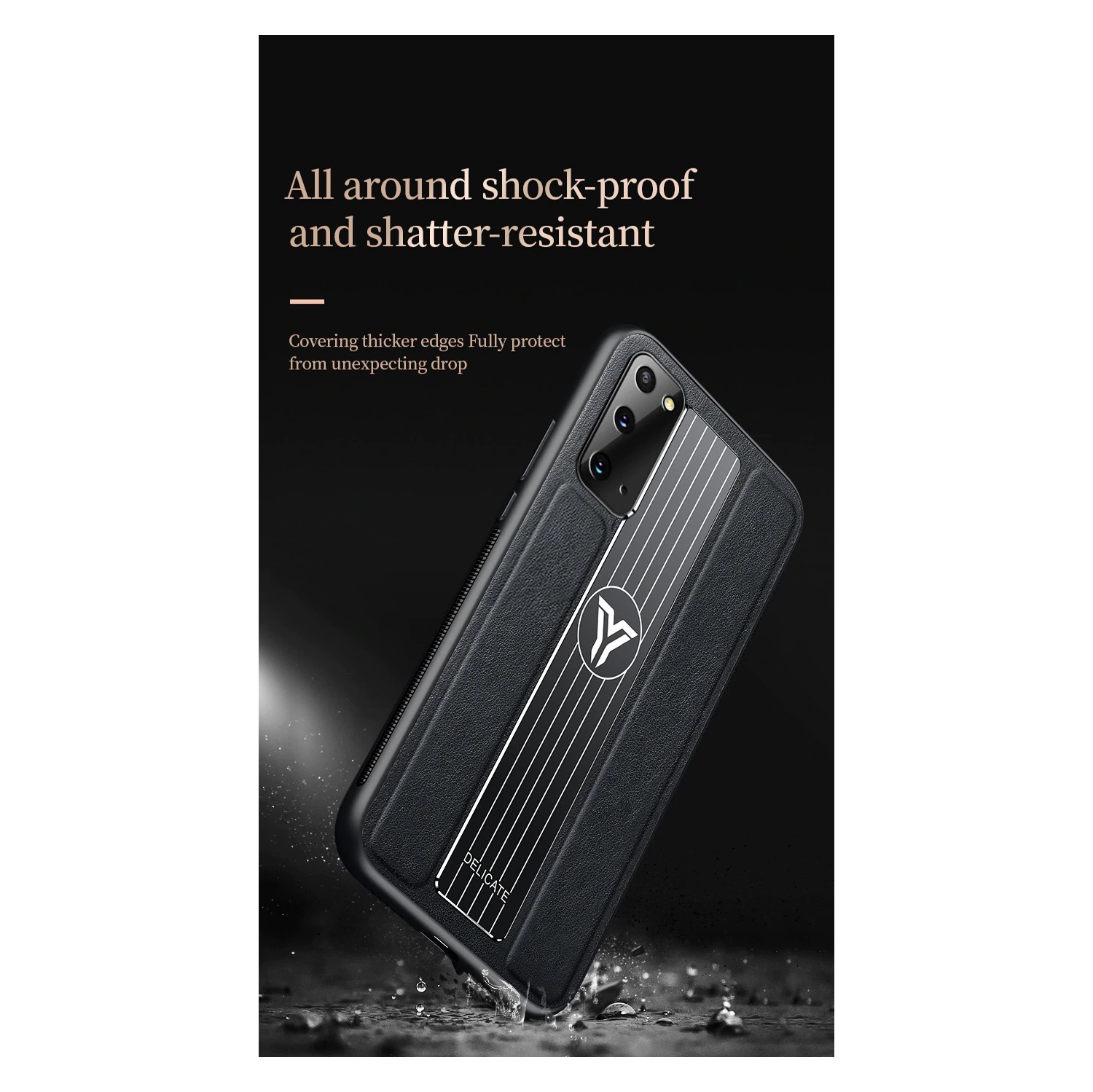 Étui mince magnétique en cuir de luxe pour téléphone Galaxy Note 20 Ultra de Samsung