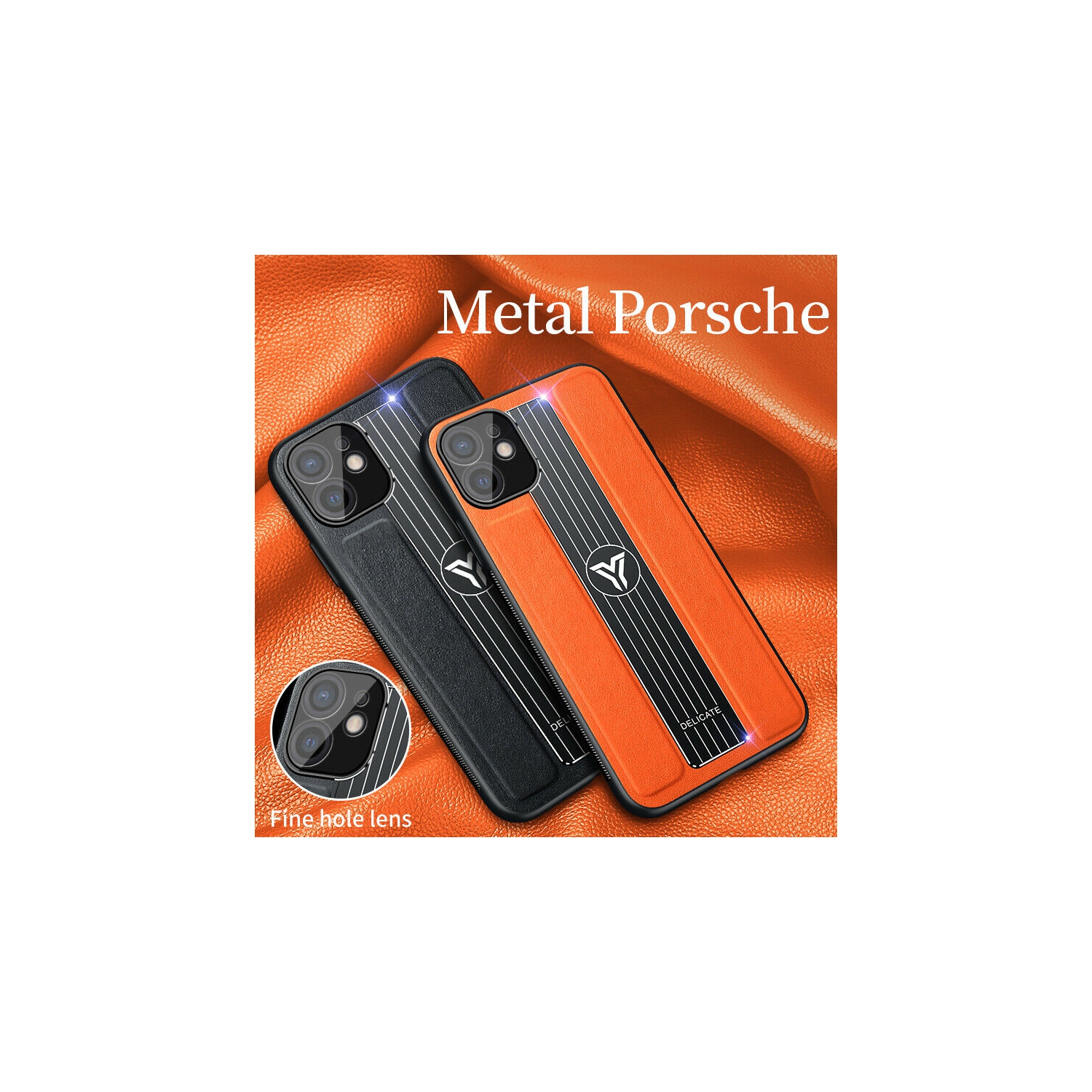 Luxury Magnetic Shockproof Leather Slim Phone Case Fashion Cover for iPhone 12 / 12 Pro