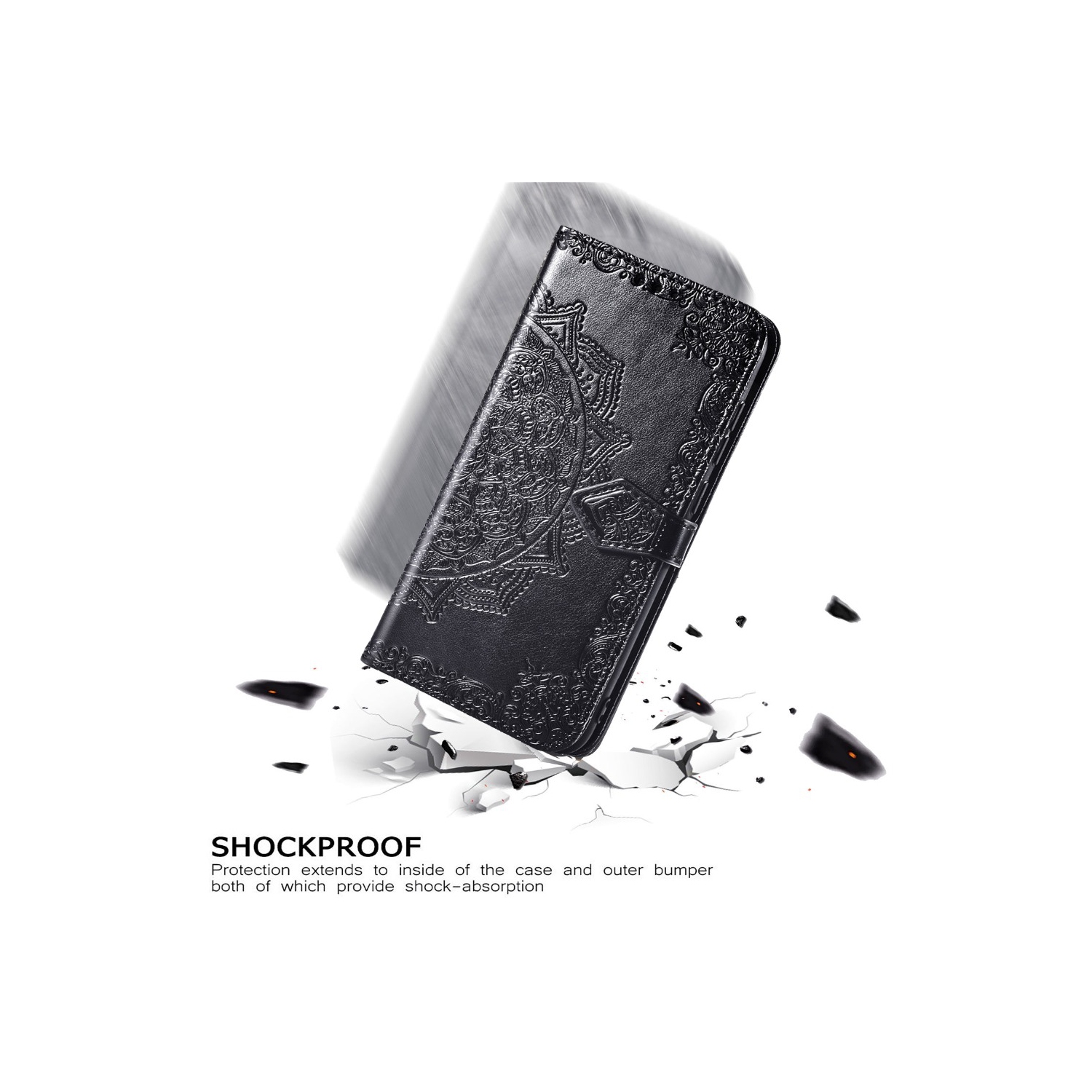 Luxe cuir fleur Mandala étui portefeuille cuir pu haut de gamme SKYXD Luxury 3D pour Galaxy S20 FE de Samsung