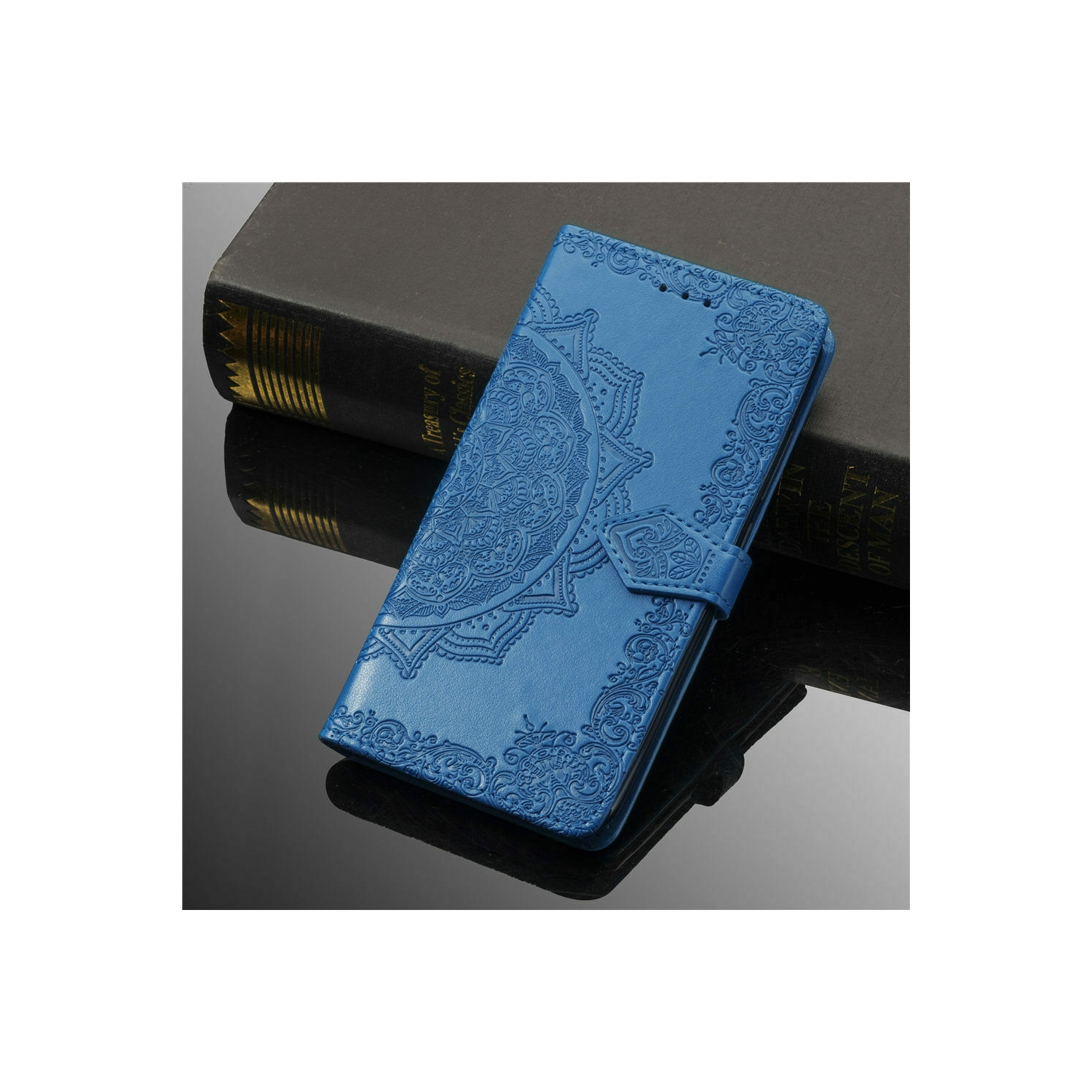 Luxe cuir fleur Mandala étui portefeuille cuir polyuréthane Premium SKYXD Luxury 3D pour Galaxy S20 FE de Samsung