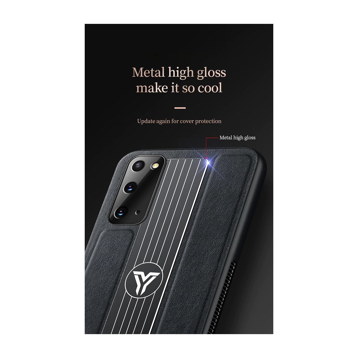 Étui Cuir Hybride Téléphone Étui PU Cuir Dur PC Case Cover Fundas Pour Samsung Galaxy Note 20 Ultra