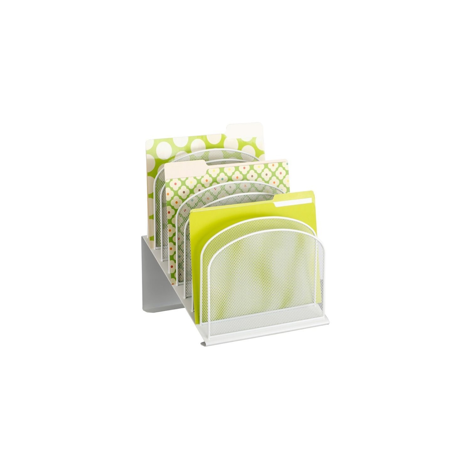 Scranton & Co 8 Tier Desk Organizer in White