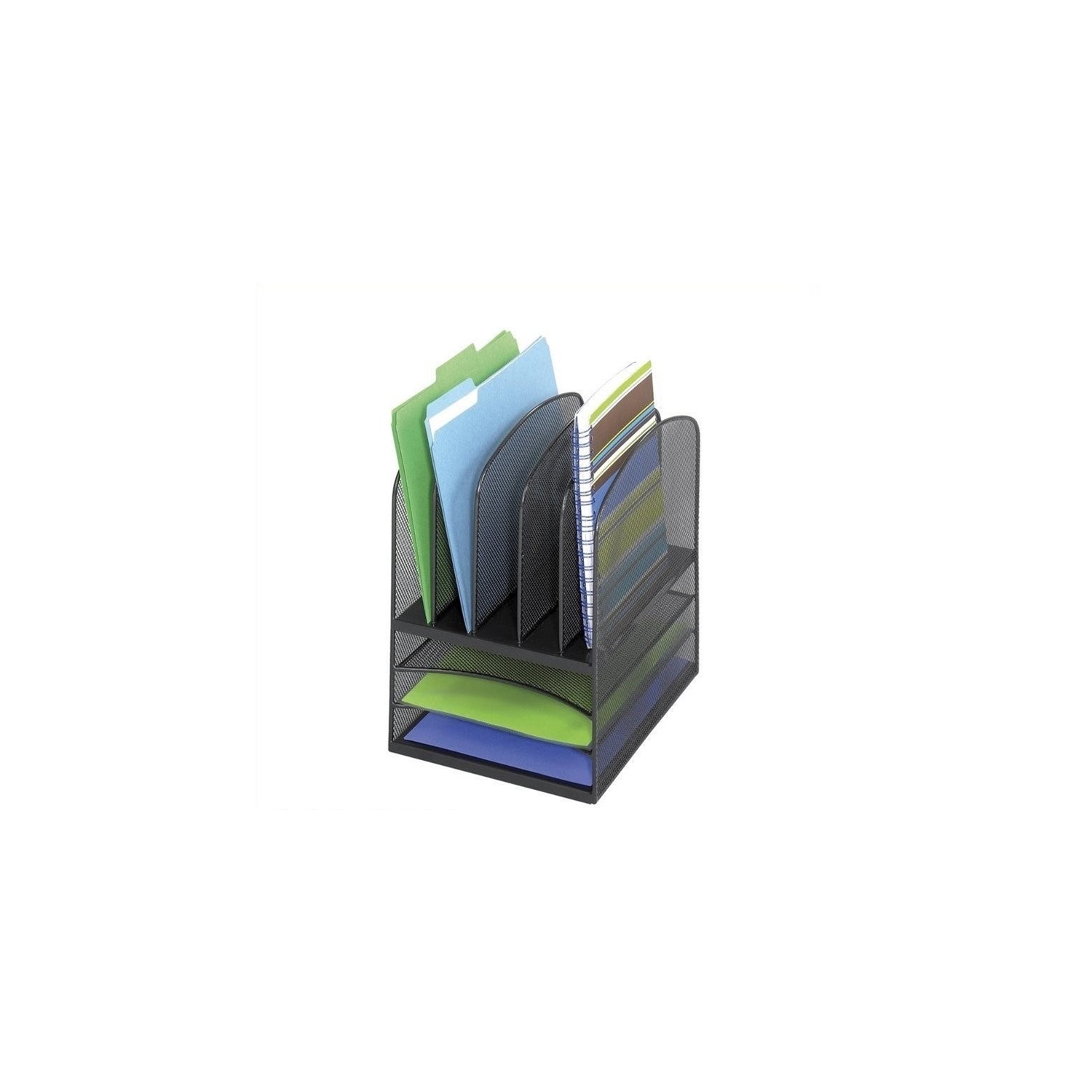 Range-tout de bureau en filet noir Scranton & Co