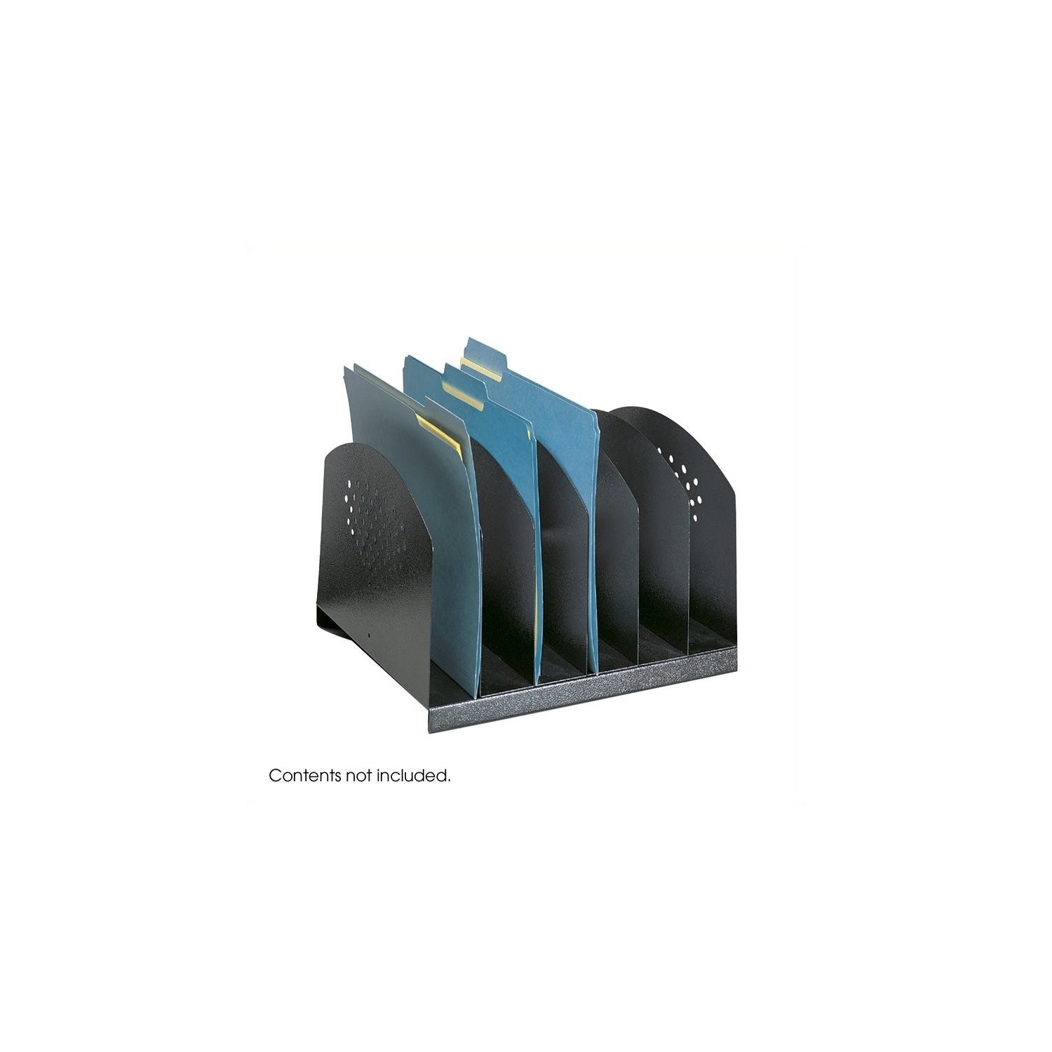 Étagère de bureau en acier à six sections Scranton & Co, noir