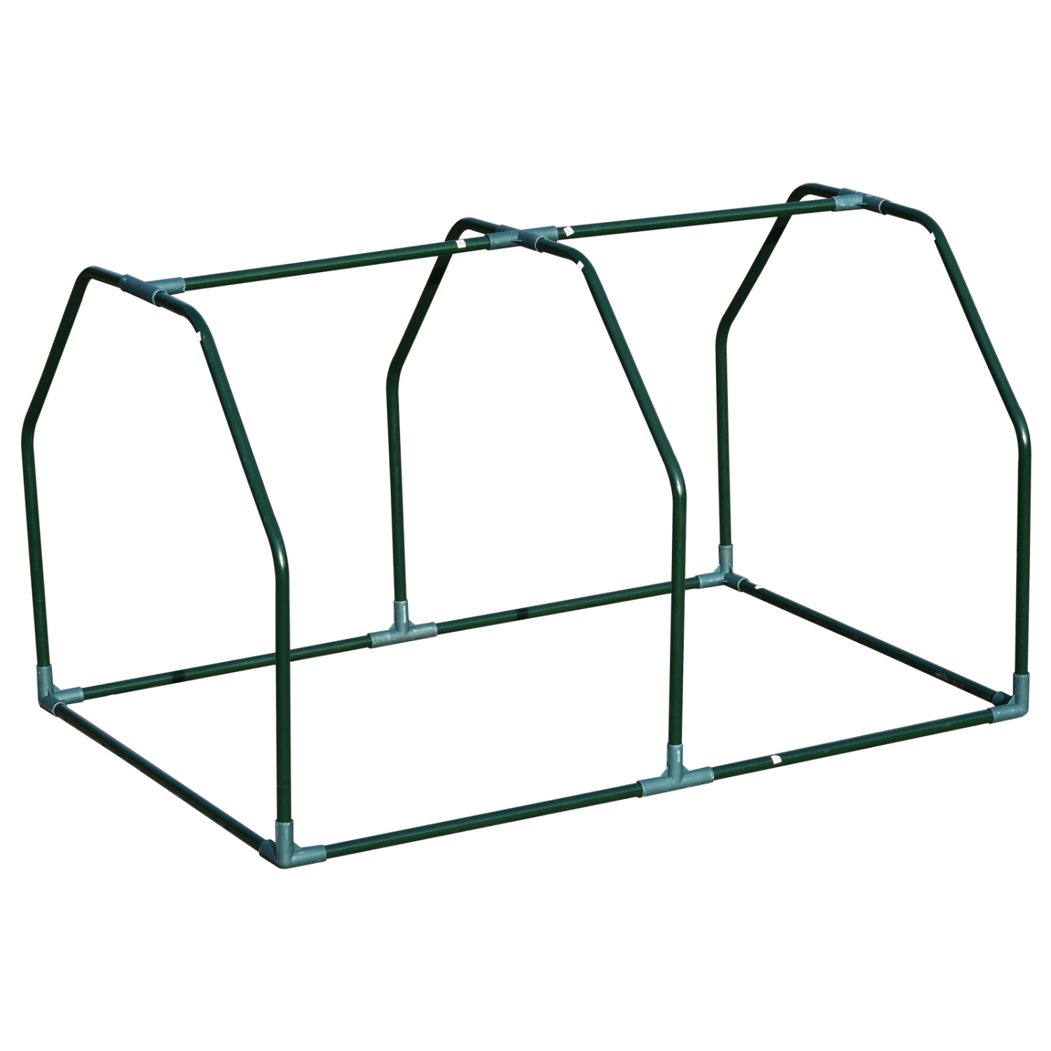 Outsunny 39" x 28" x 24" Portable Mini Greenhouse PE Grow House with Zipper Door Gardening Plant Cover Steel Frame