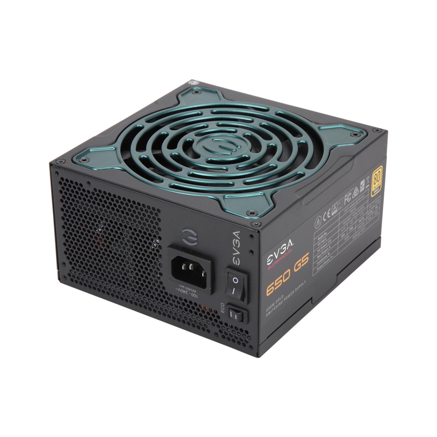 EVGA POWER SUPPLY SuperNOVA 650 G5, 80 Plus Gold 650W, Fully Modular, Eco Mode with FDB Fan, 10 Year Warranty, Includes Power ON Self Tester, Compact 150mm Size, Power Supply 220-G5-0650-X1