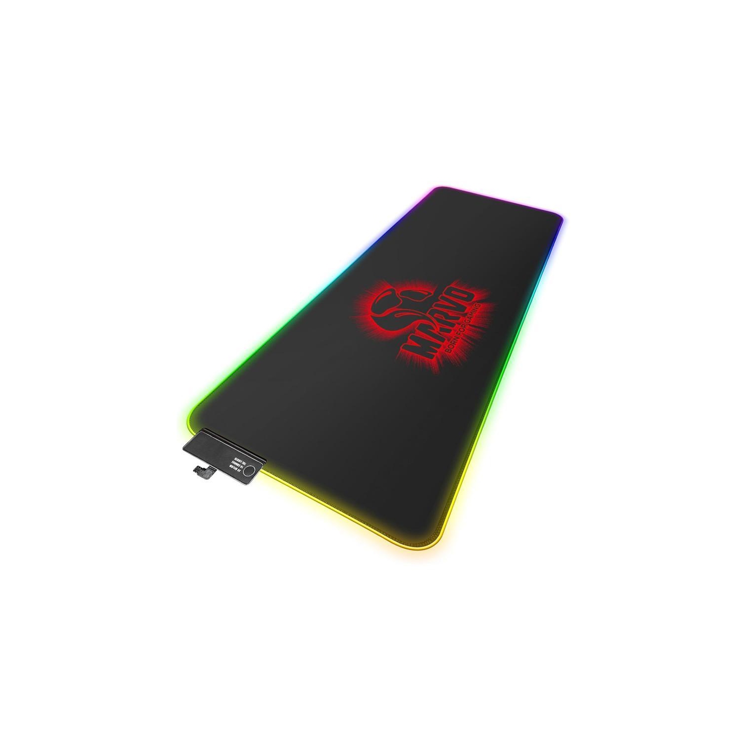 Marvo Pro - Mouse Pad XL, 800x310x3mm, With RGB Lighting, Black