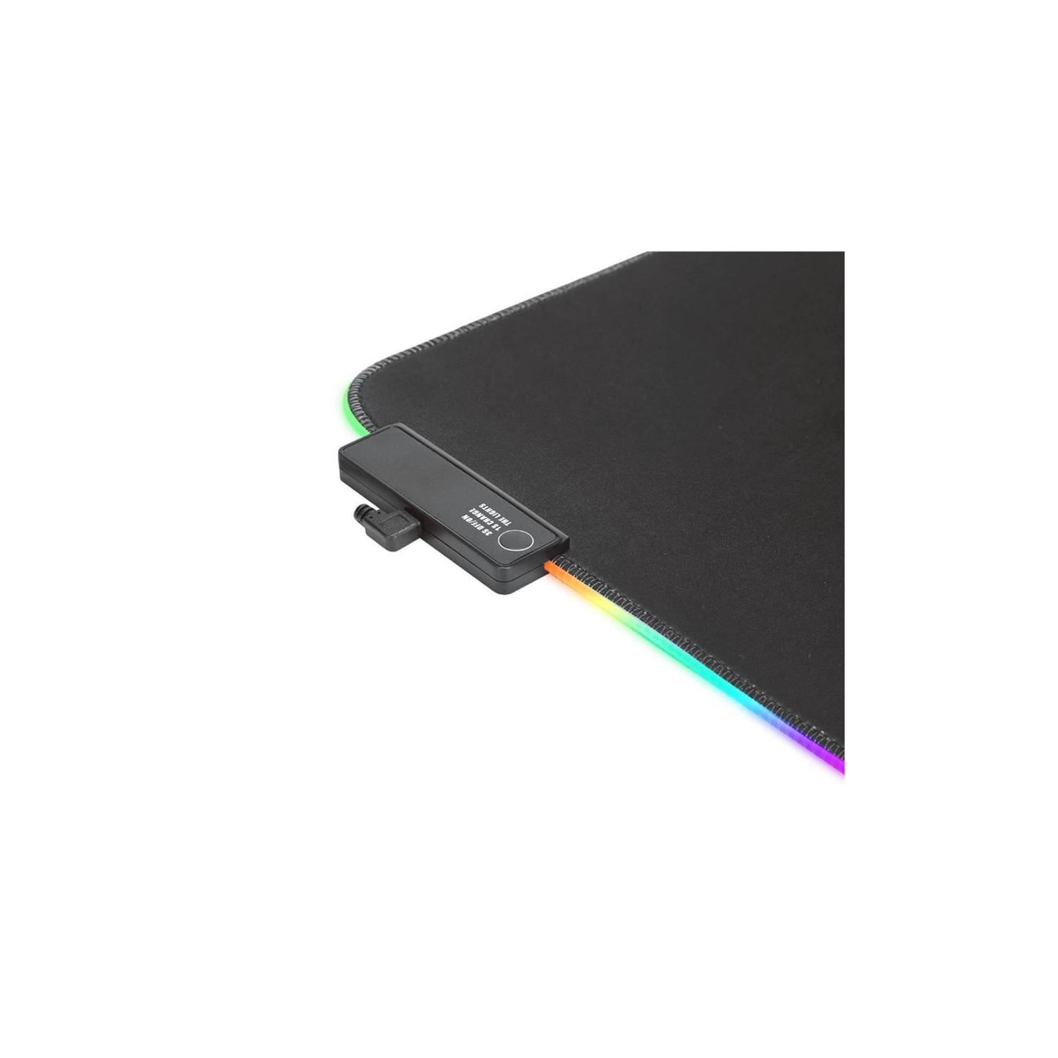 Marvo Pro - Mouse Pad XL, 800x310x3mm, With RGB Lighting, Black