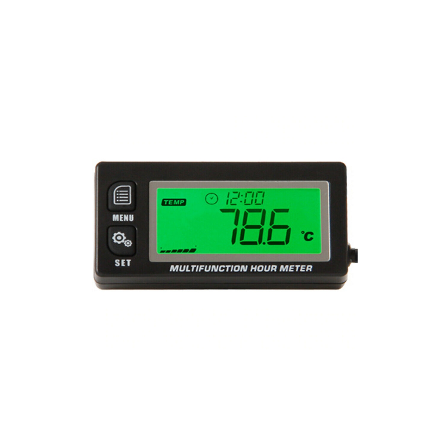 Backlight LCD Gasoline Inductive Multifunction Tachometer Thermometer HM-A028 for Paramotors, Microlights, Marine Engines