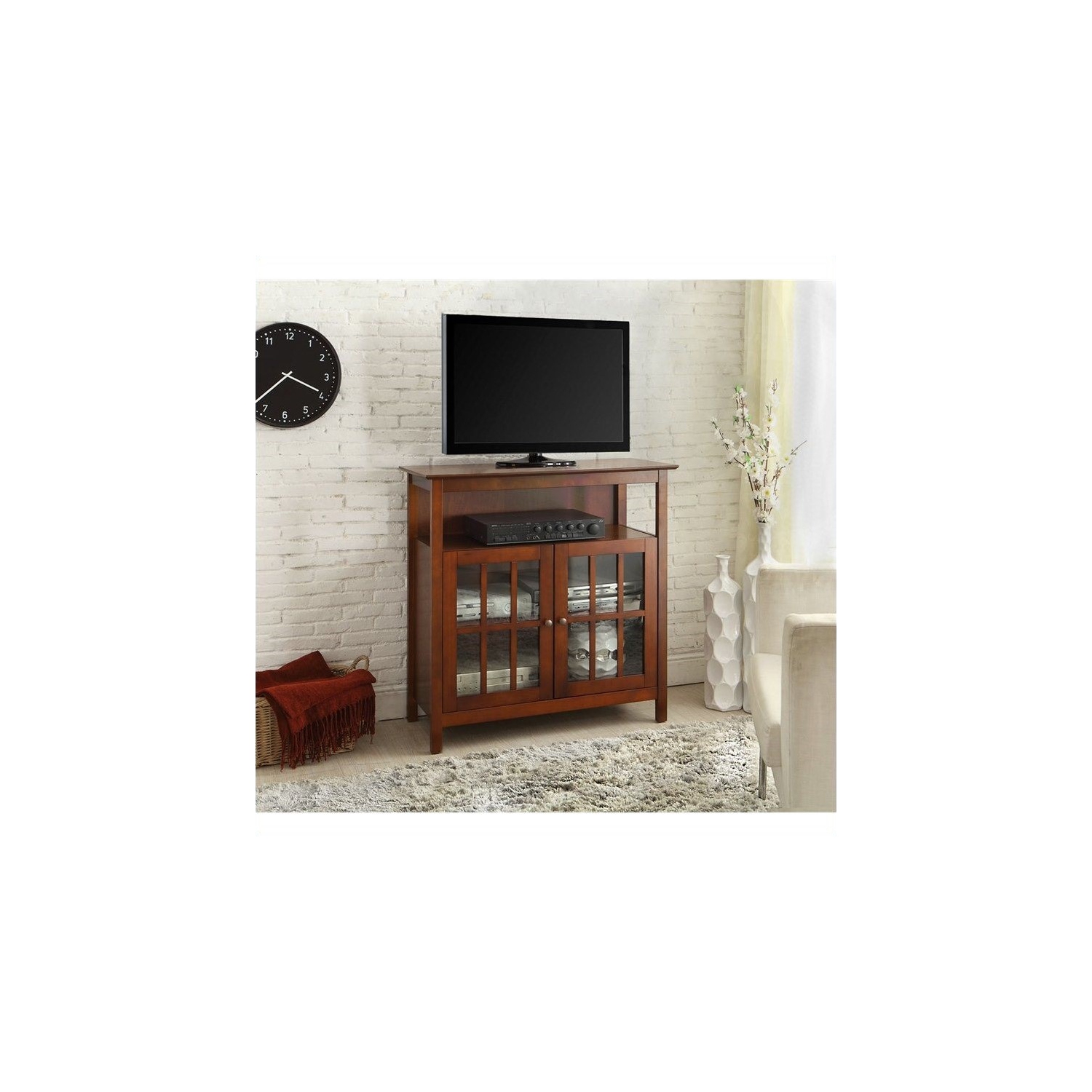 Pemberly Row 32" TV Stand in Cherry