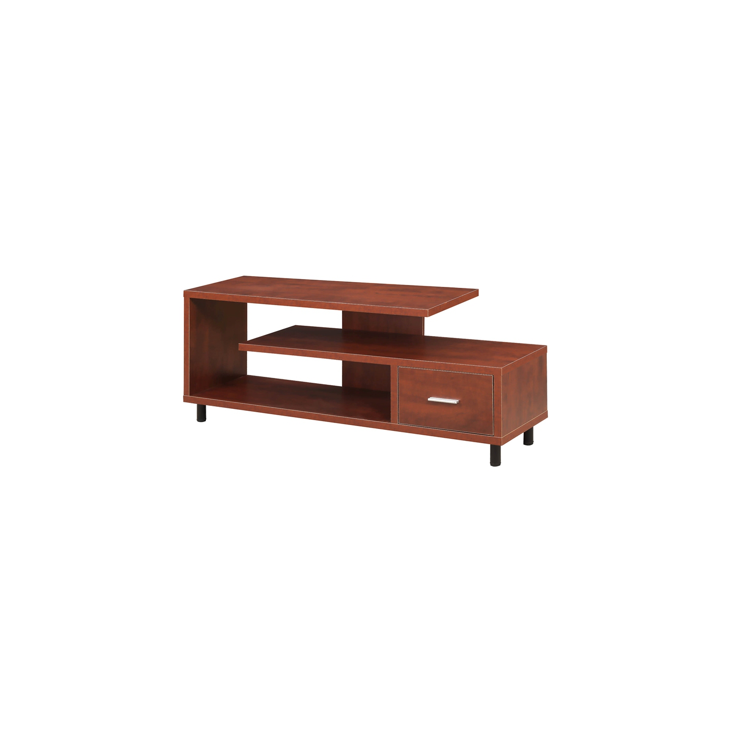 Convenience Concepts Seal II 60" TV Stand in Cherry Wood Finish