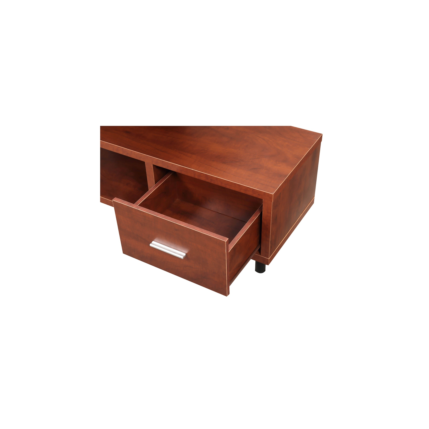 Convenience Concepts Seal II 60" TV Stand in Cherry Wood Finish
