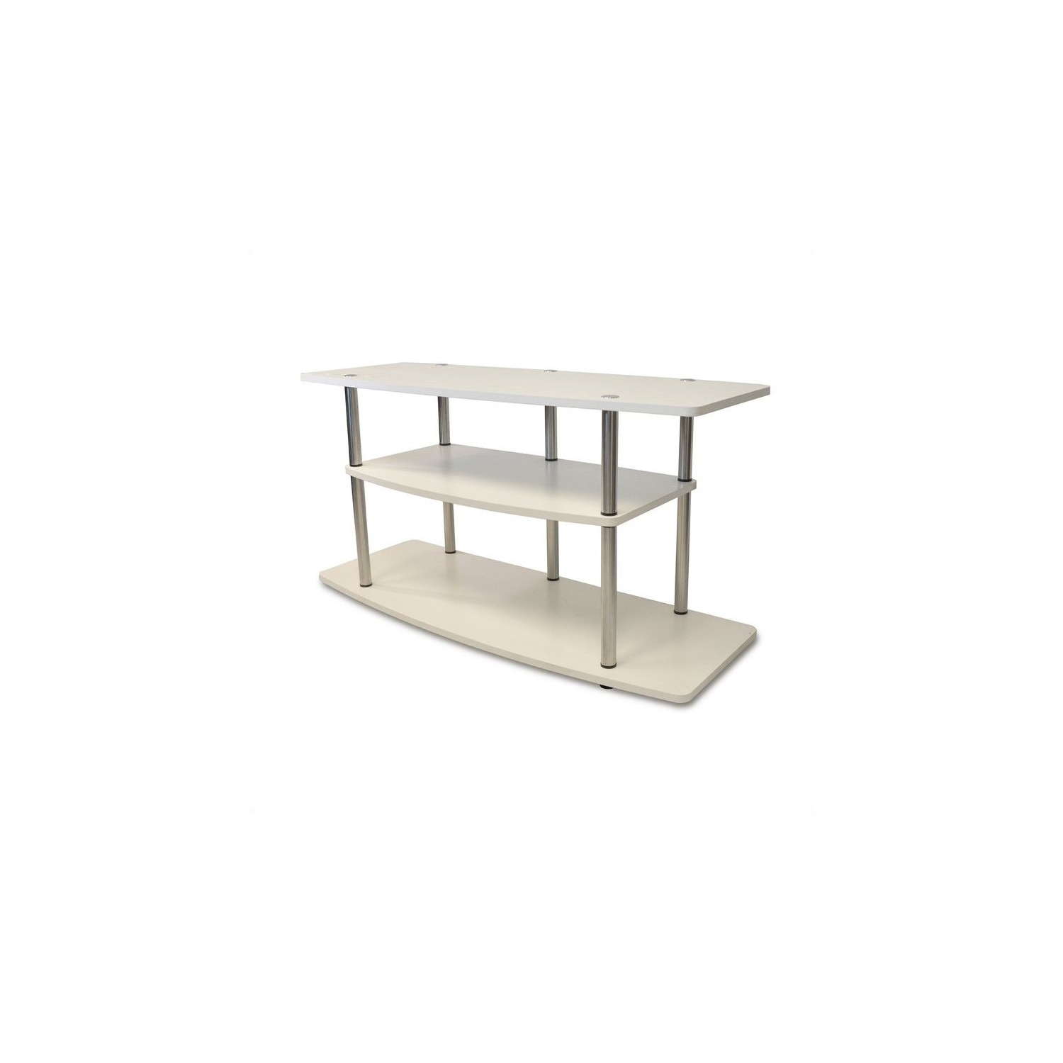 Pemberly Row 3 Tier Wide TV Stand - White
