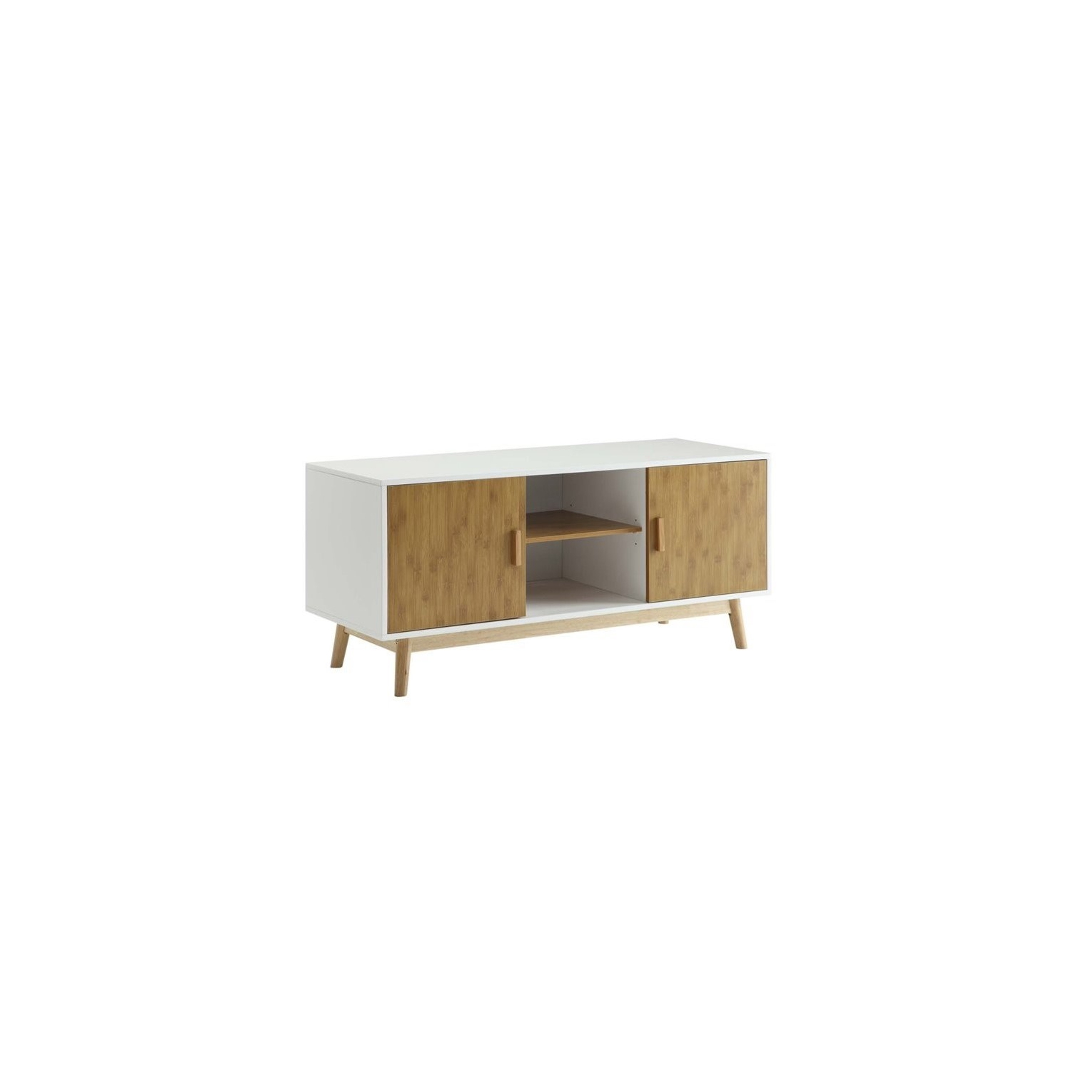 Pemberly Row TV Stand in White