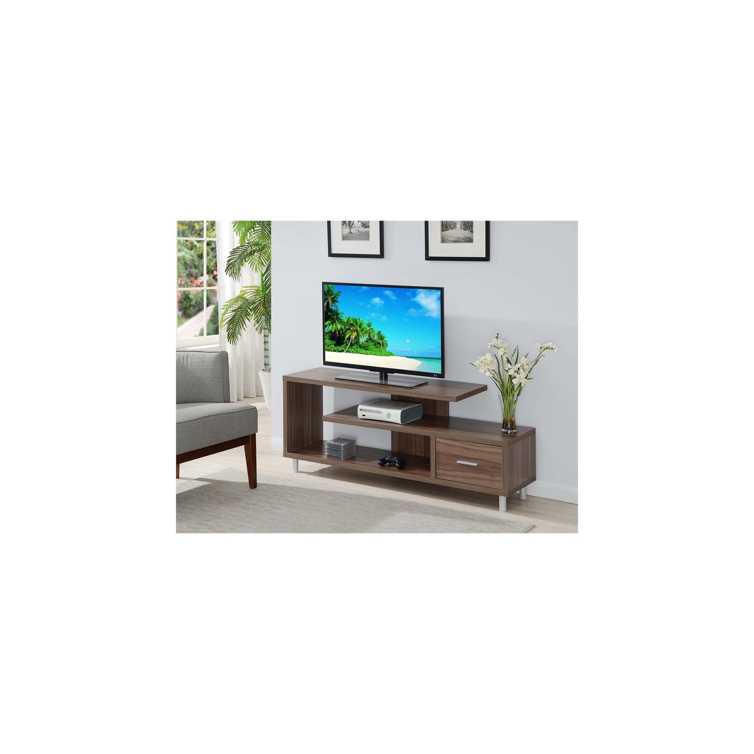 Pemberly Row 60" TV Stand in Espresso