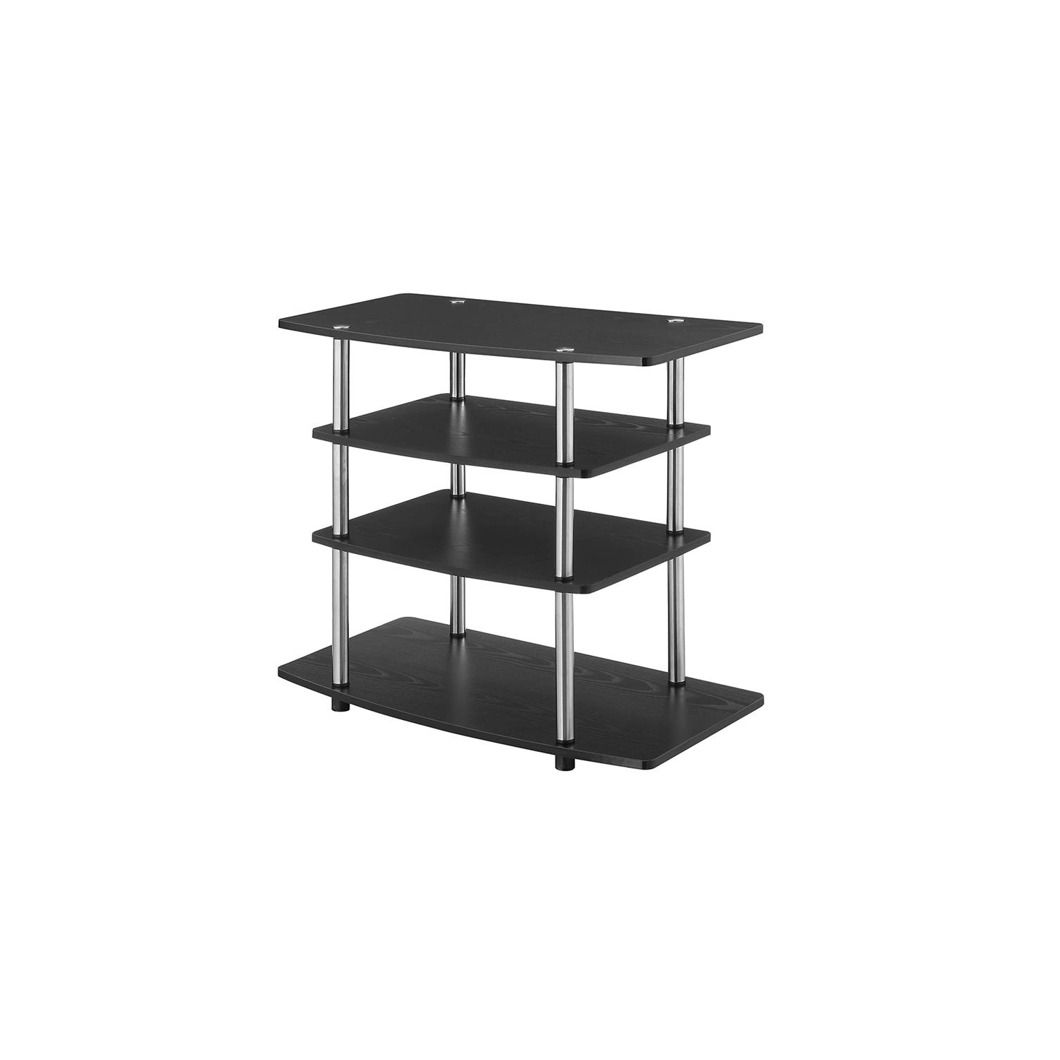 Pemberly Row No Tools 32" TV Stand in Black