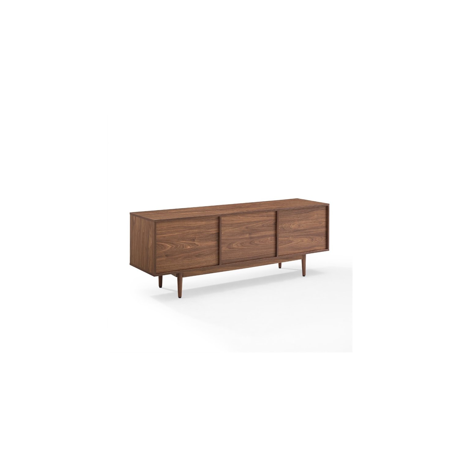 Pemberly Row 60" Low Profile TV Stand in Walnut