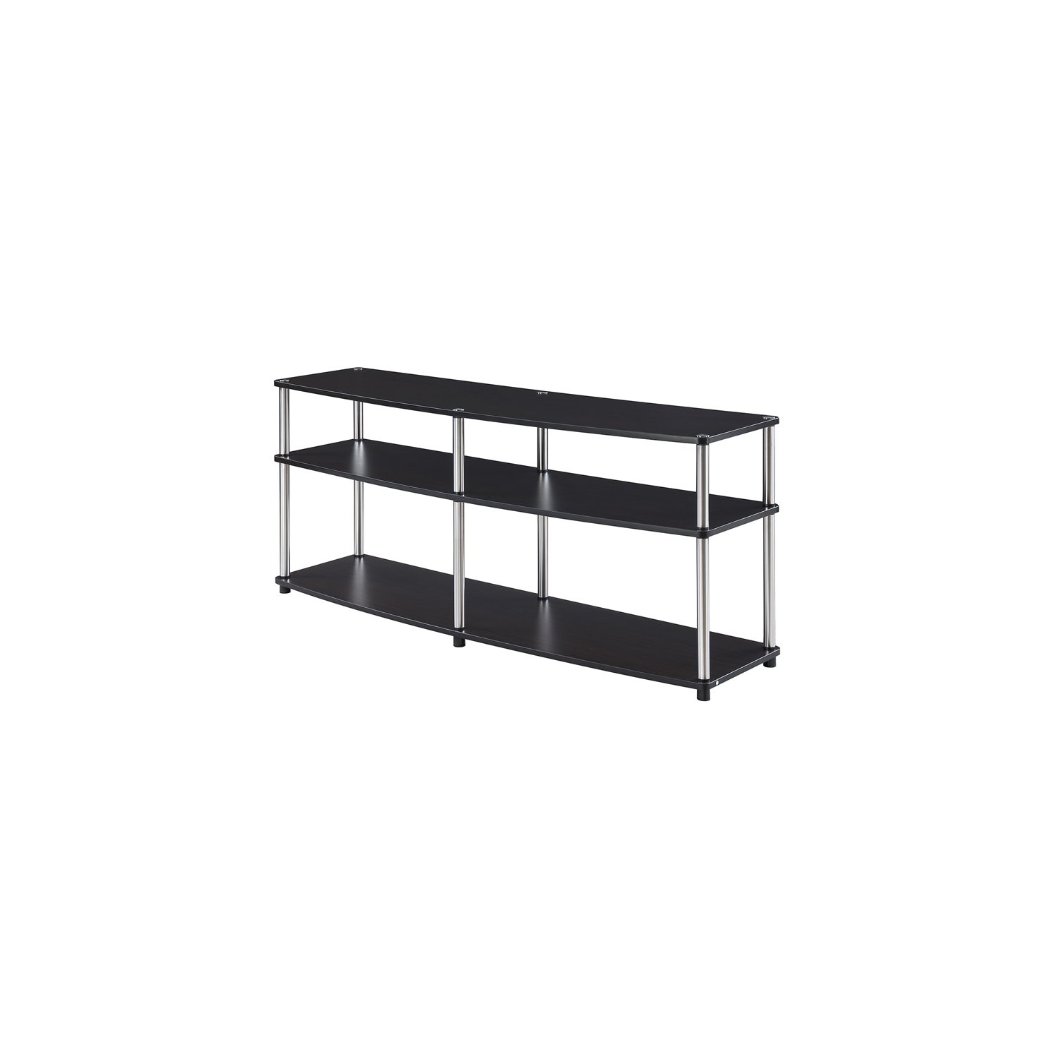 Convenience Concepts Designs2Go Three-Tier 60" TV Stand in Espresso Wood Finish