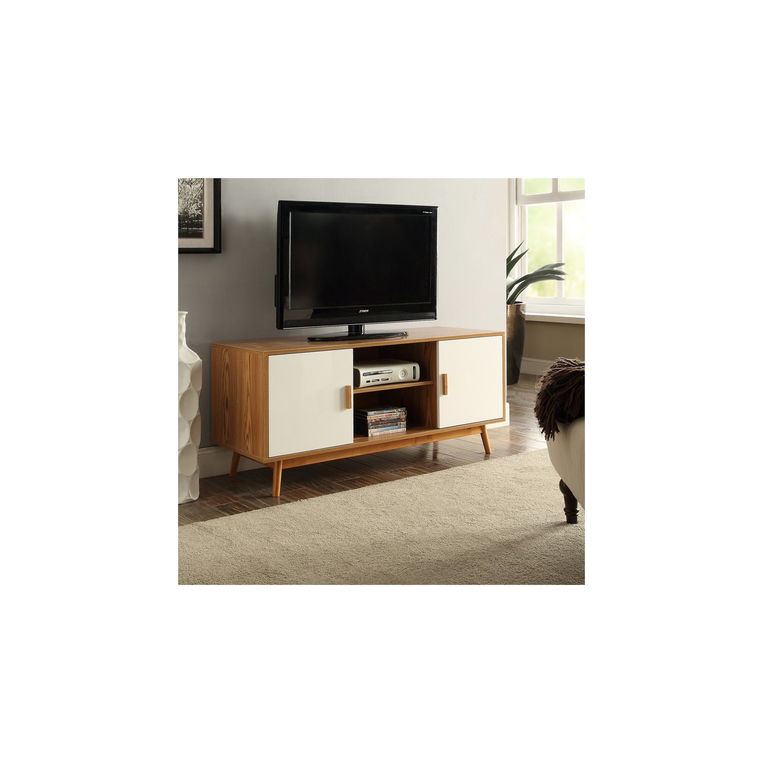 Pemberly Row 46" TV Stand in White
