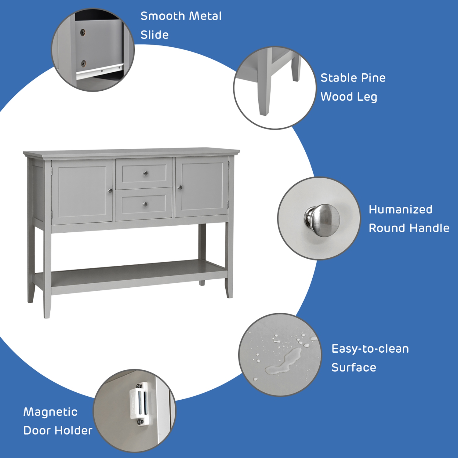 Console en bois Costway