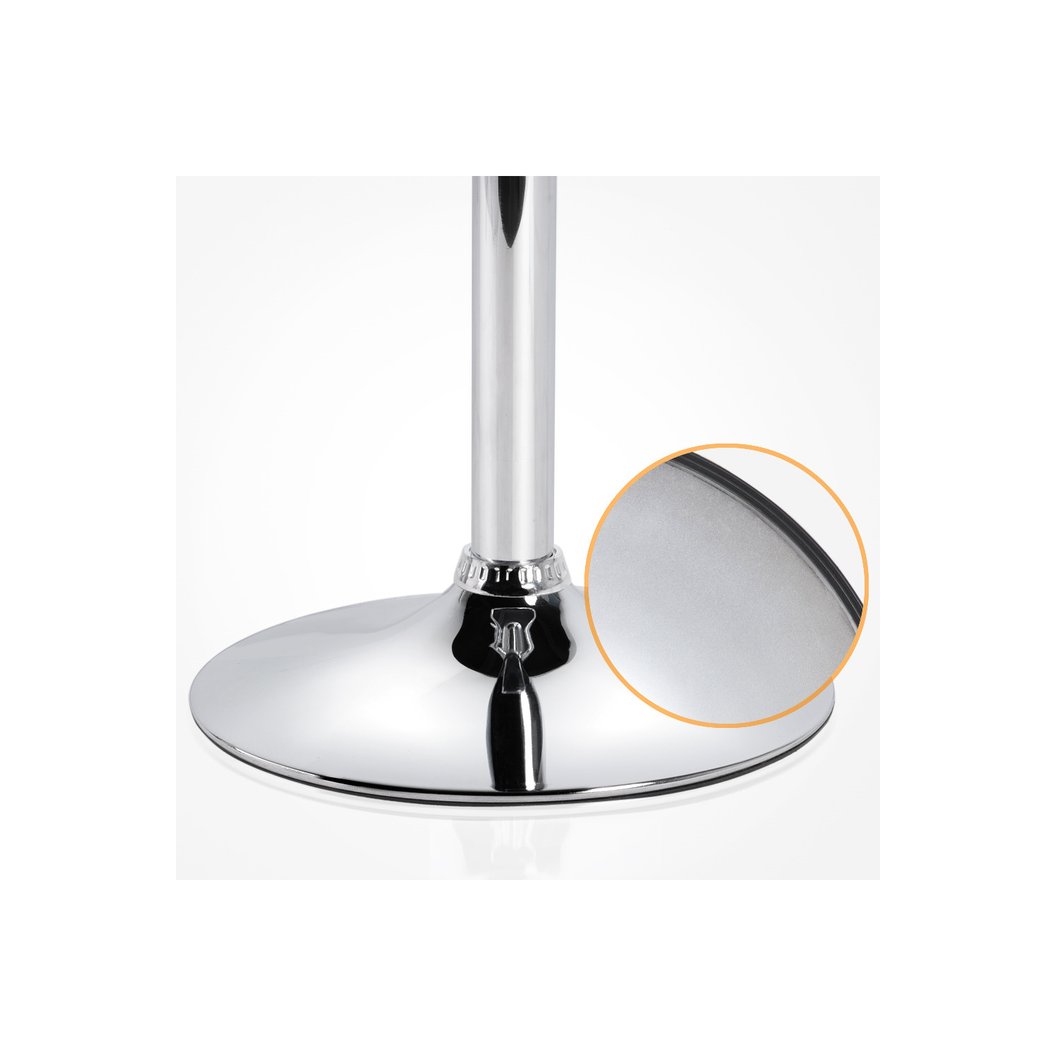 Tabouret de bar à hauteur ajustable à élévation pneumatique d’Infinite Imports - Noir