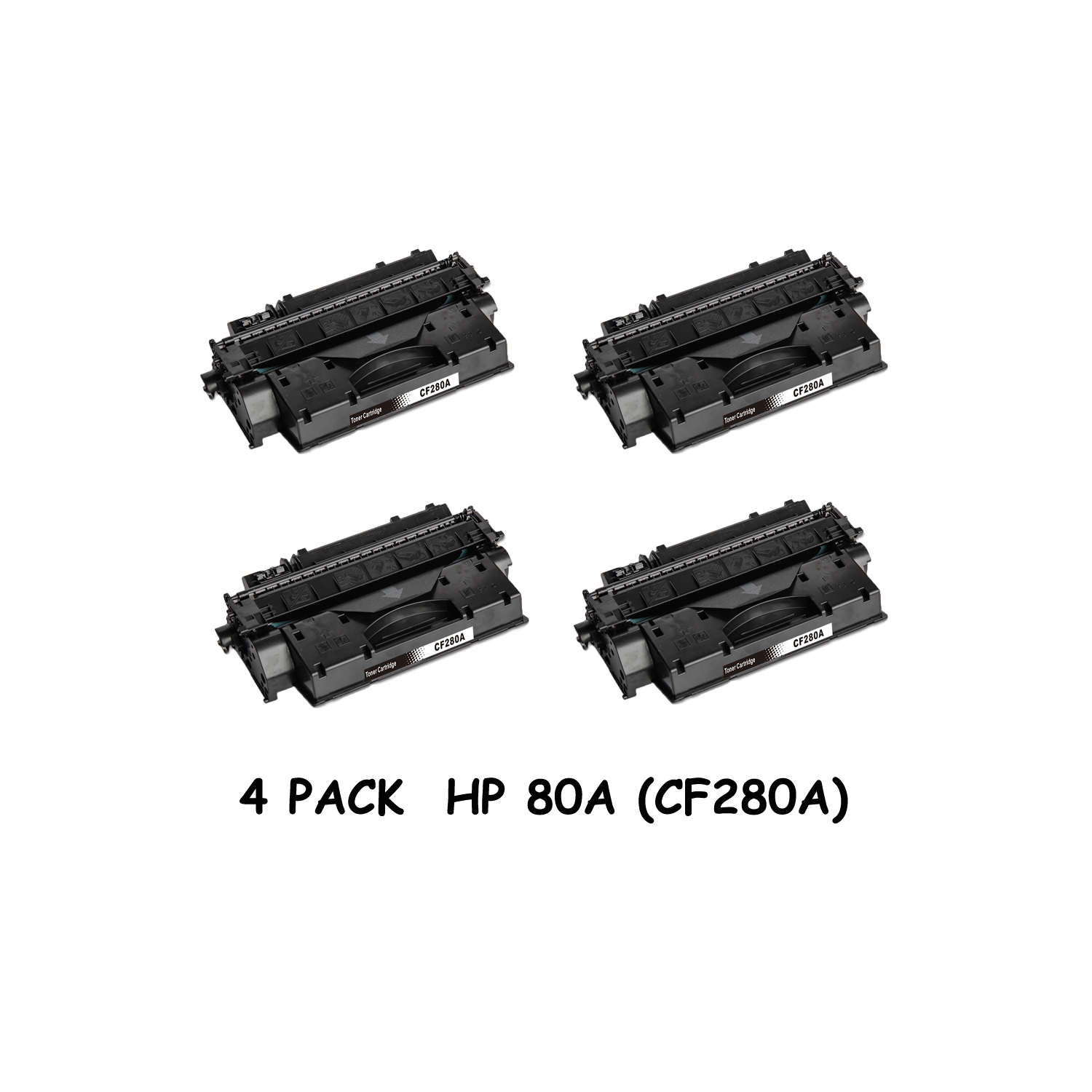 Bestoner™ 4 PK HP 80A (CF280A)/hp80a/80a/HP80A/80A/CF280A/cf280a/cf280/280/80A/80 HP LaserJet Pro M401 M425d