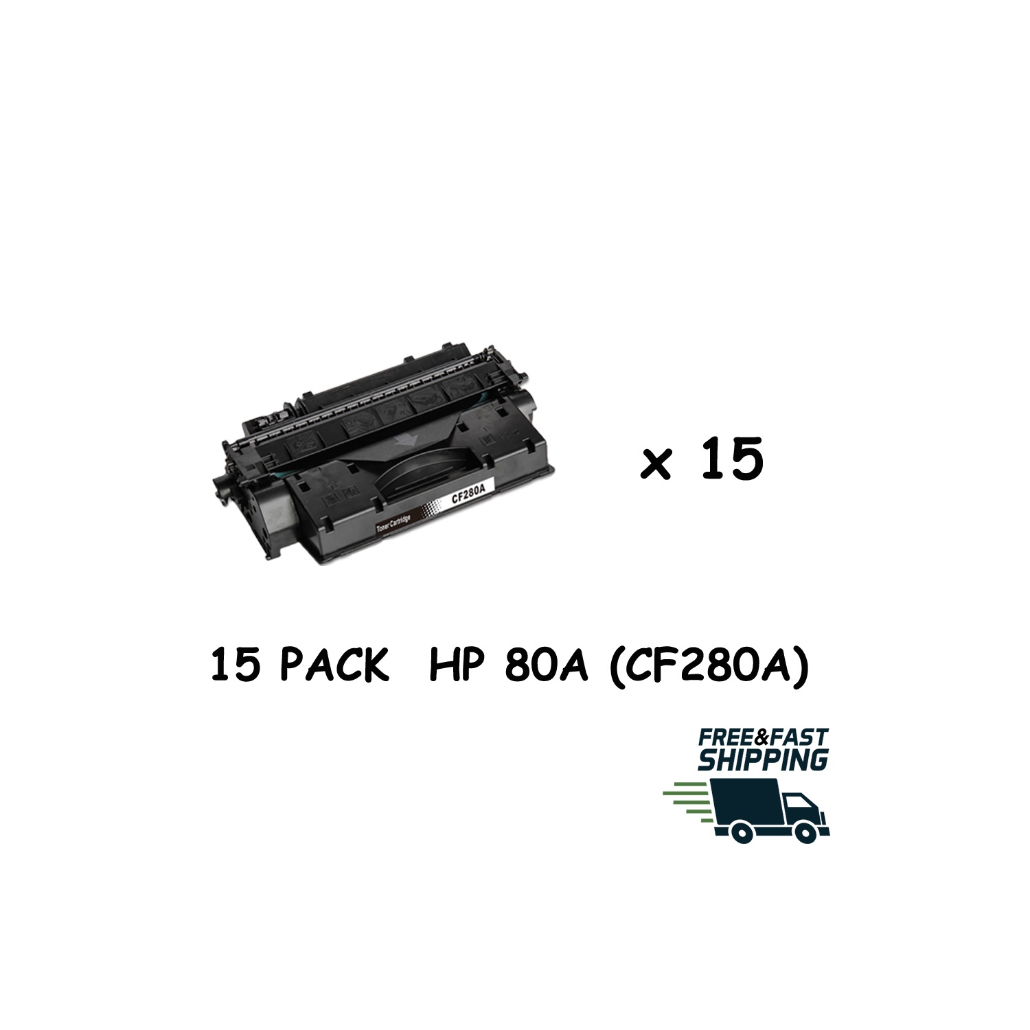 Bestoner™ 15 PK HP 80A (CF280A)/hp80a/80a/HP80A/80A/CF280A/cf280a/cf280/280/80A/80 HP LaserJet Pro M401 M425d