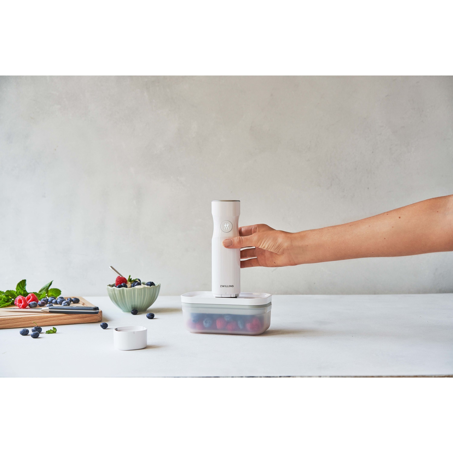 Boîte sous vide Fresh & Save S DE ZWILLING, plastique, semi-transparent-gris
