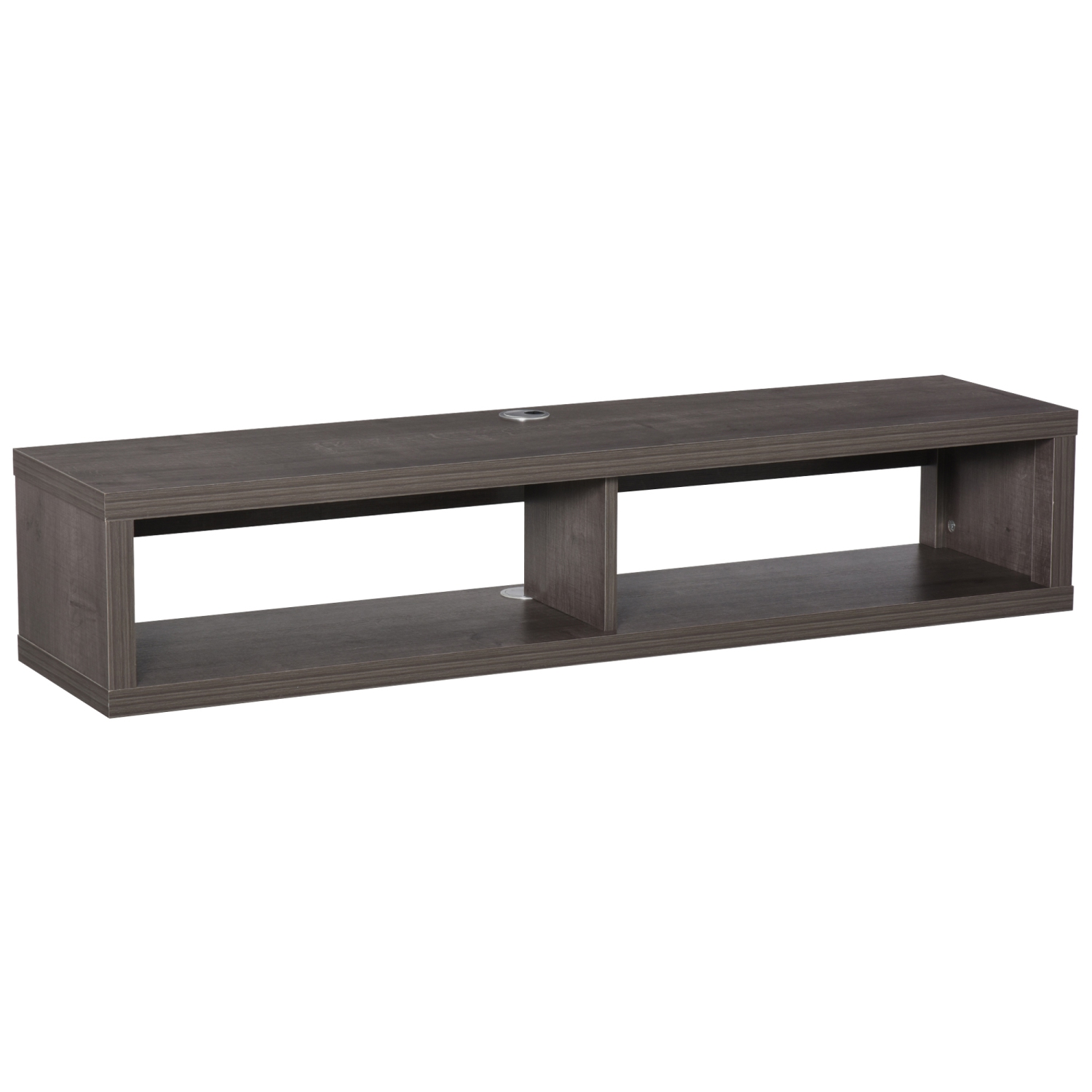 HOMCOM Floating TV Stand Shelf for 50" TVs, Wall Mounted Entertainment Center for Living Room, Bedroom, Media Console with Storage Shelf for Audio,