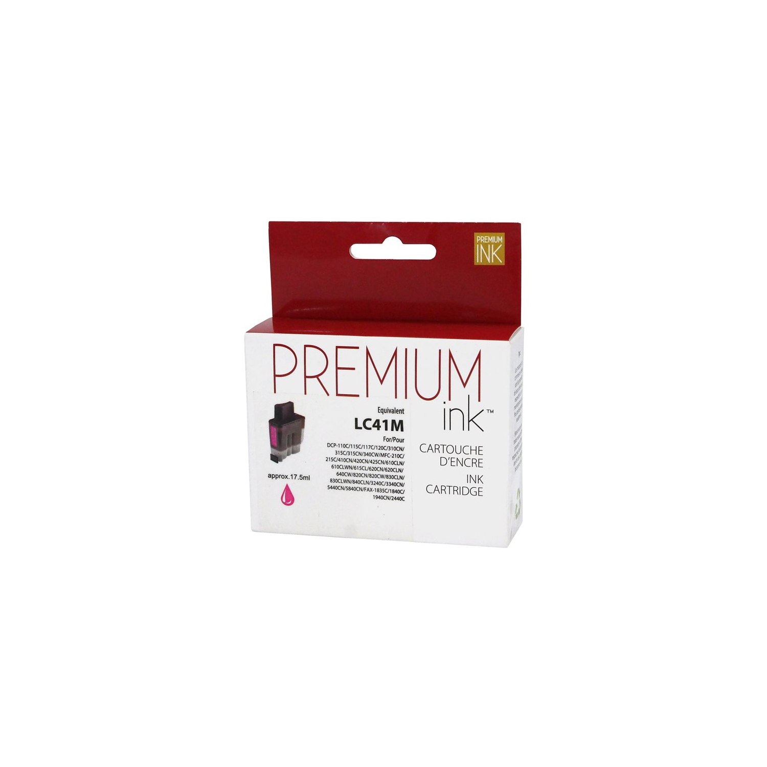 Premium Ink Ink Cartridge - Alternative for Brother LC41M - Magenta