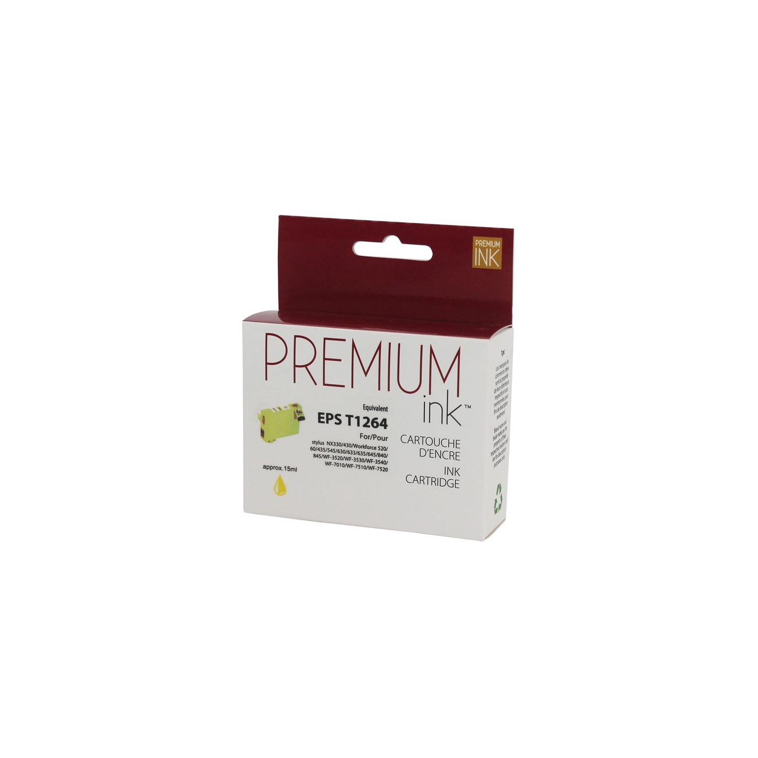 Premium Ink Ink Cartridge - Alternative for Epson T126420 - Yellow