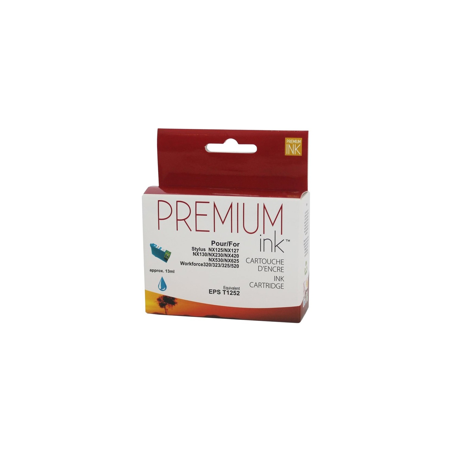 Premium Ink Ink Cartridge - Alternative for Epson 125220 - Cyan
