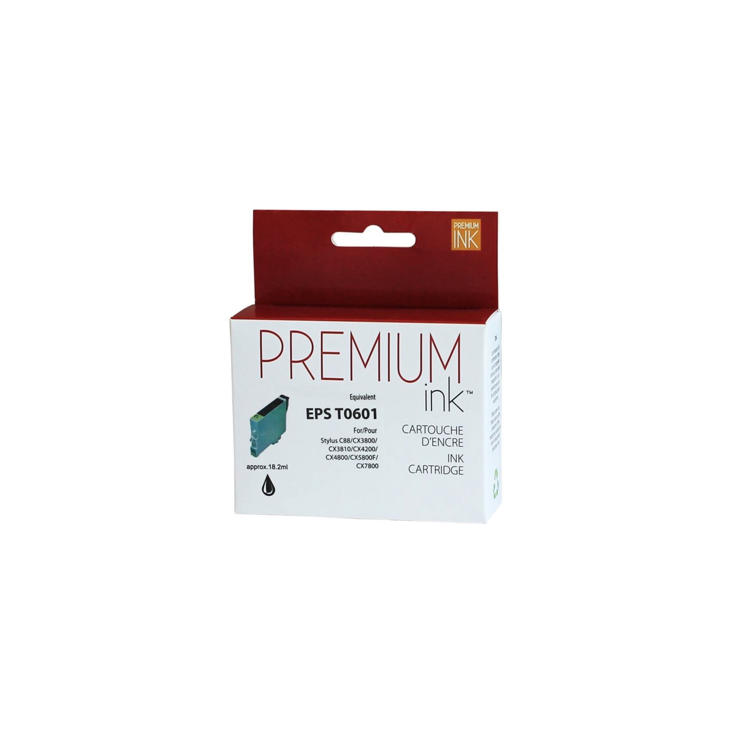 Premium Ink Ink Cartridge - Alternative for Epson T060120 - Black