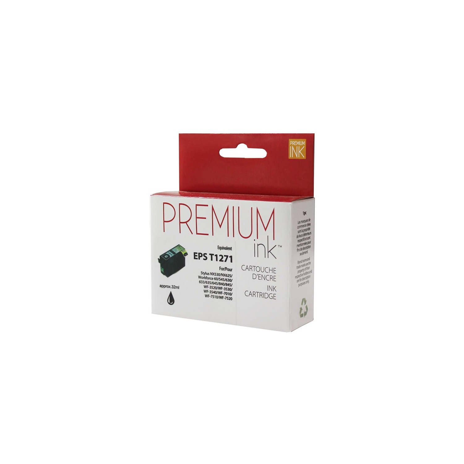 Premium Ink Ink Cartridge - Alternative for Epson T127120 - Black