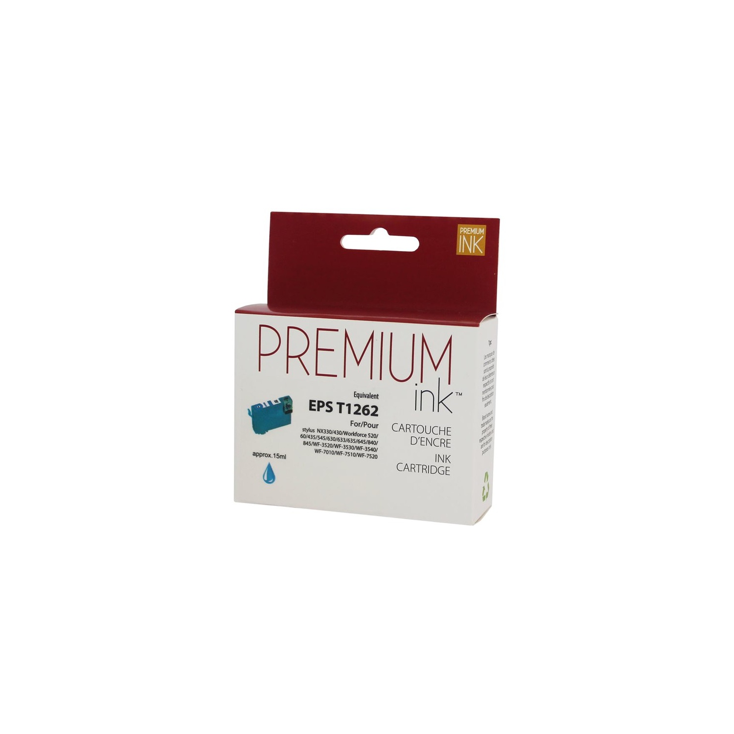 Premium Ink Ink Cartridge - Alternative for Epson T126220 - Cyan