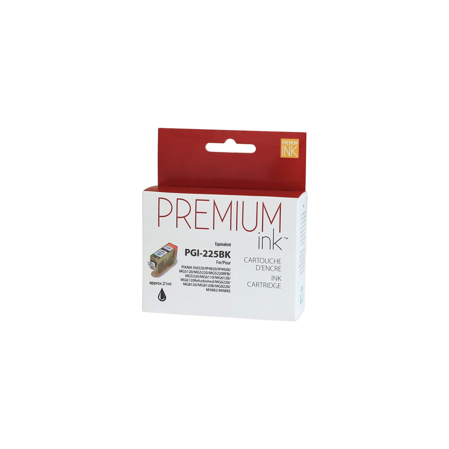 Premium Ink Ink Cartridge - Alternative for Canon PGI225BK - Pigment Black