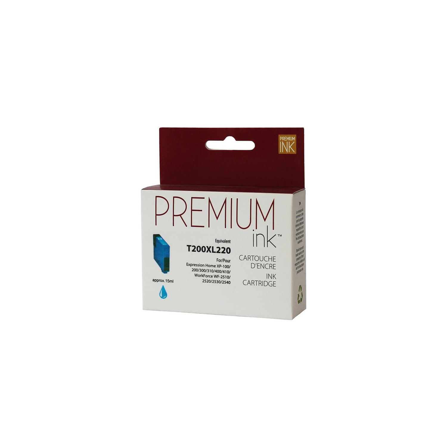 Premium Ink Ink Cartridge - Alternative for Epson T200XL220 - Cyan